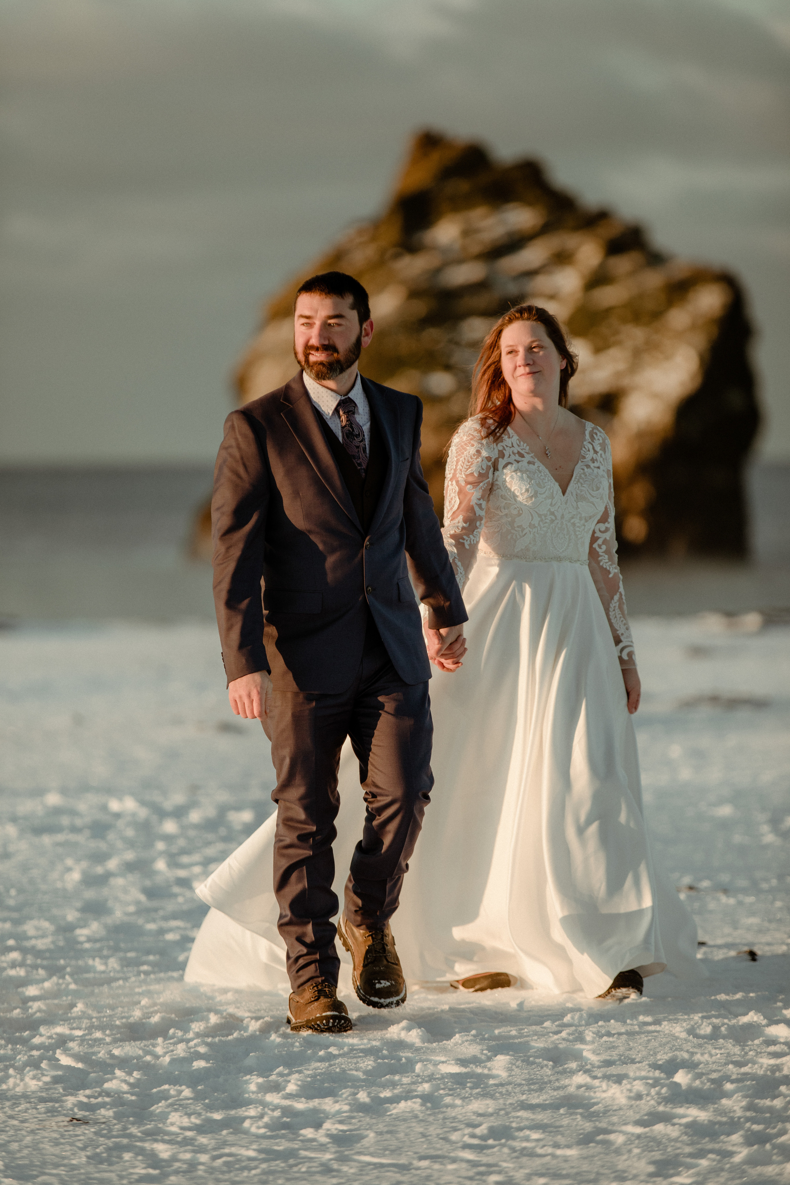 Golden Hour Elopement in Iceland. Iceland elopement photographer & videographer