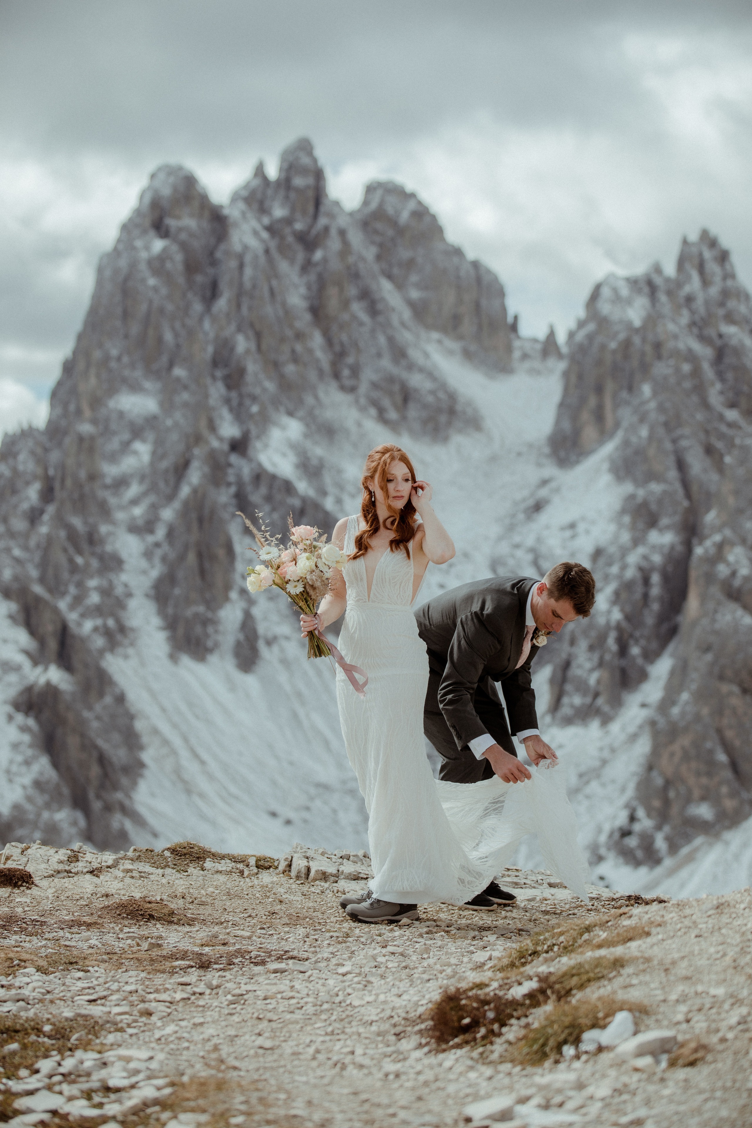 Italian Elopement in the Dolomites. Iceland elopement photographer & videographer