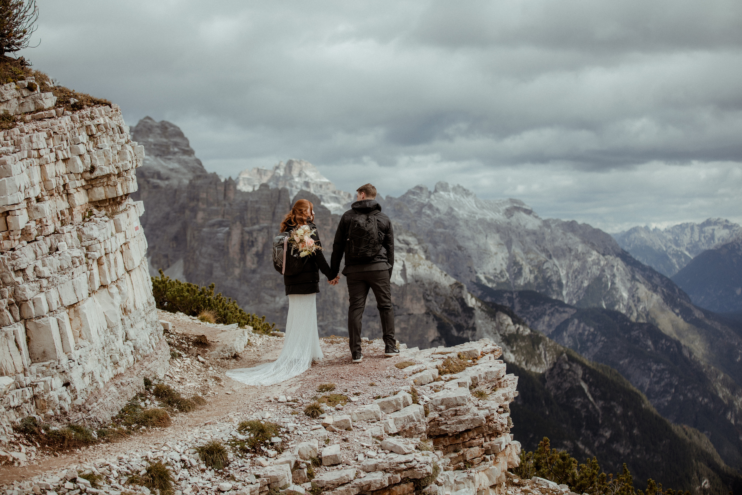 Italian Elopement in the Dolomites. Iceland elopement photographer & videographer