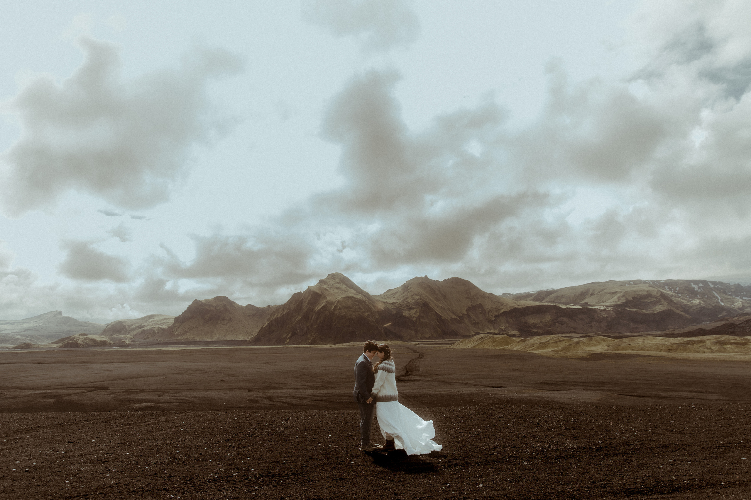 Private Black Sand Beach Elopement. Iceland elopement photographer & videographer