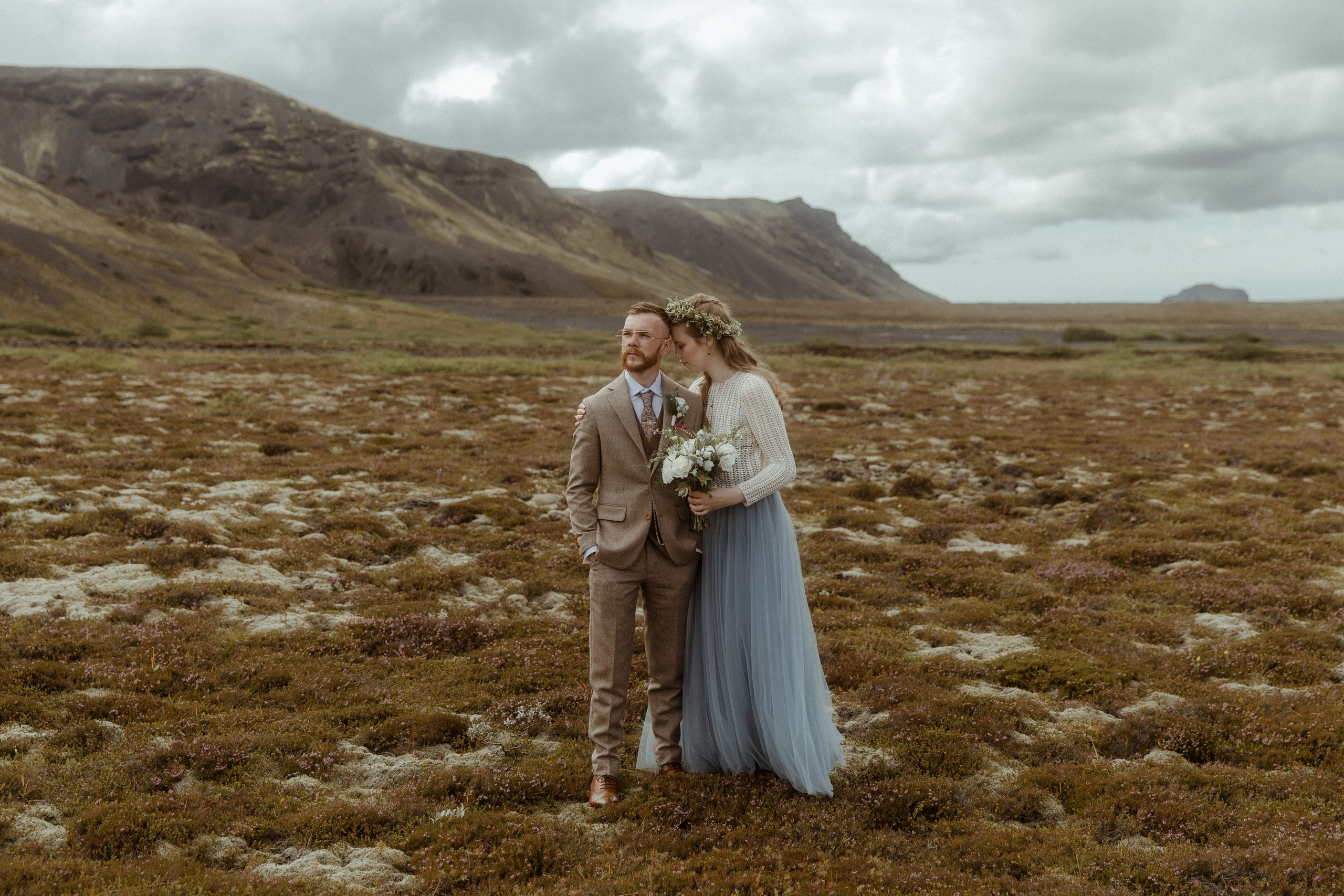 Iceland Secret Waterfall Elopement. Iceland elopement photographer & videographer