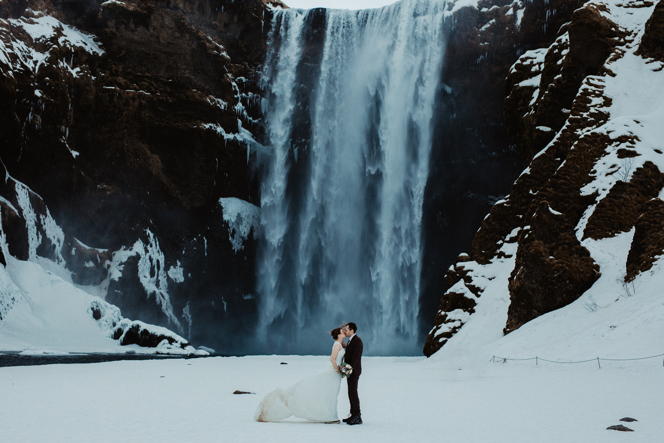 Winter Wedding in Iceland. Iceland elopement photographer & videographer