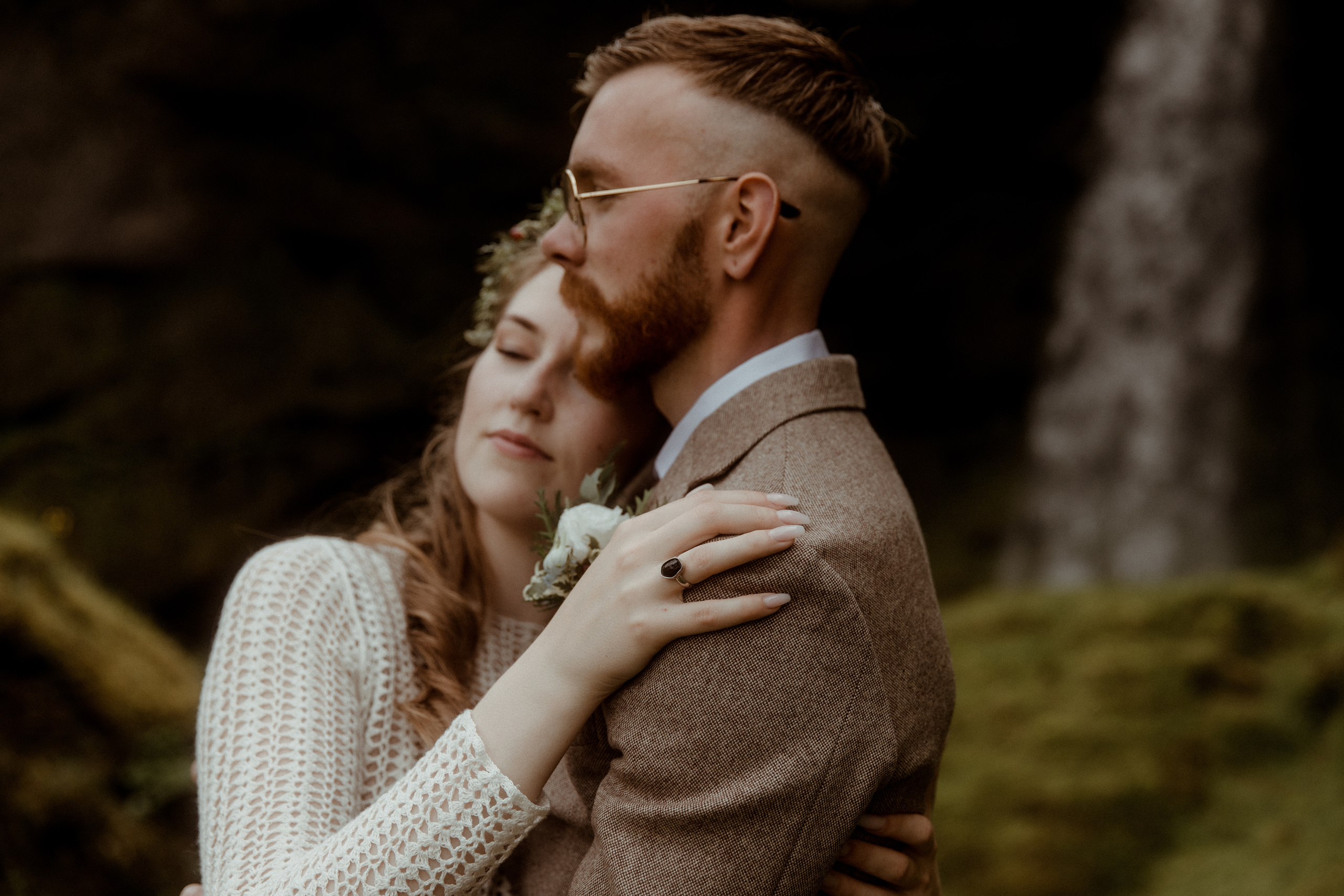 Iceland Secret Waterfall Elopement. Iceland elopement photographer & videographer