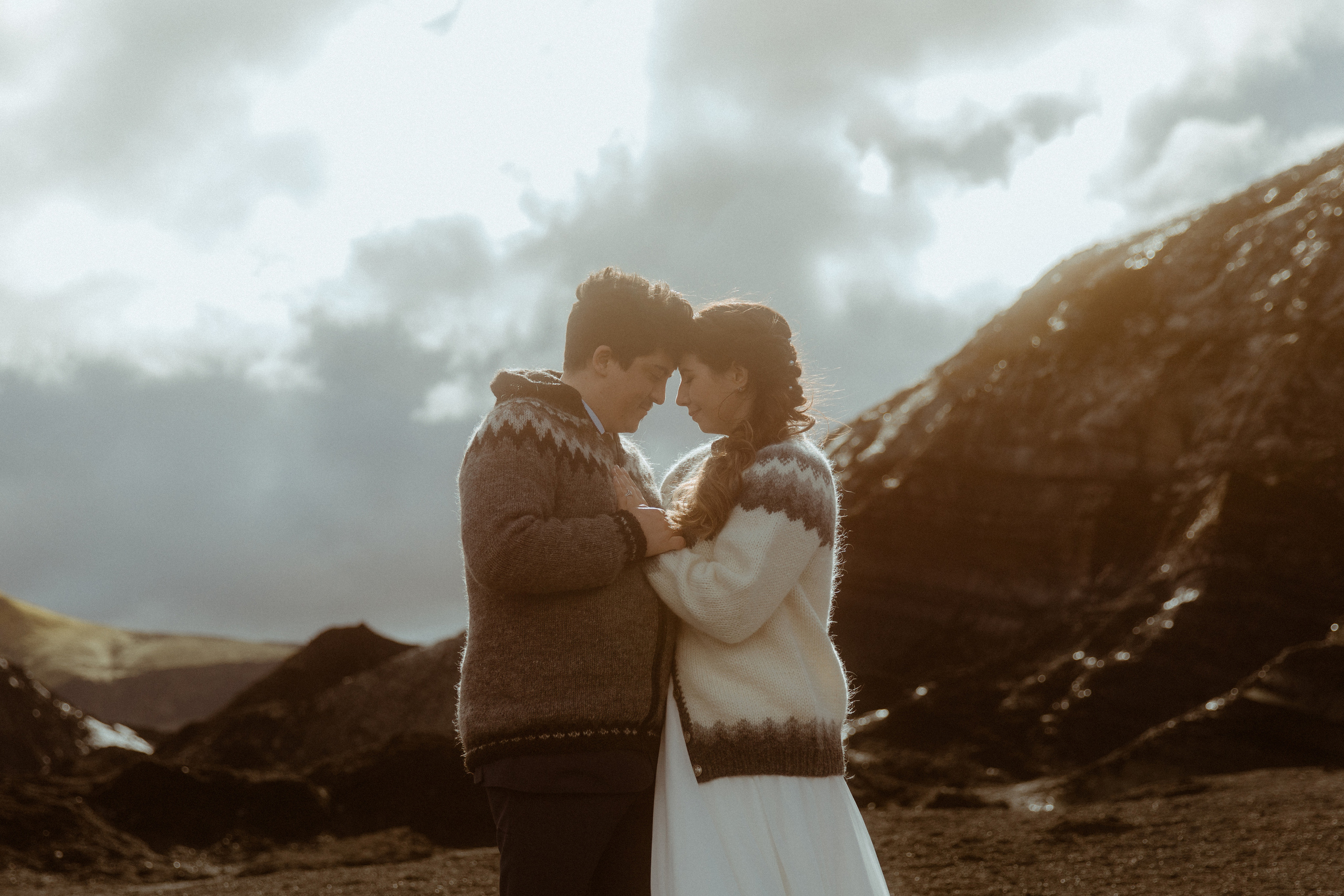 Private Black Sand Beach Elopement. Iceland elopement photographer & videographer