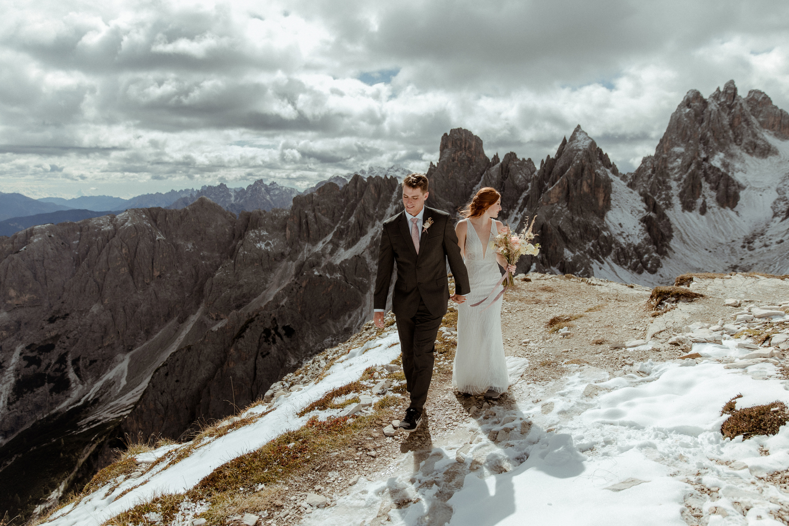 Italian Elopement in the Dolomites. Iceland elopement photographer & videographer