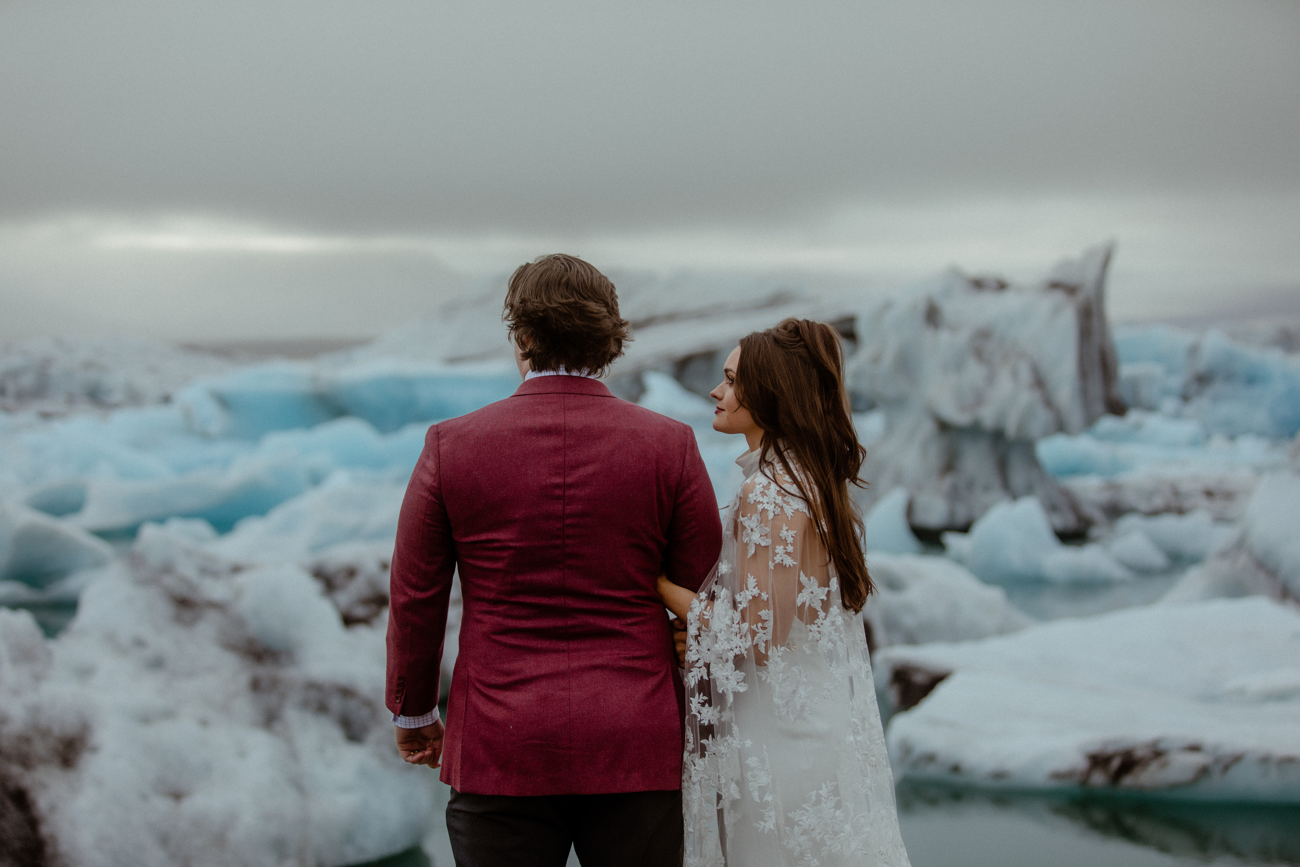 Secret hiking Elopement in Iceland. Iceland elopement photographer & videographer