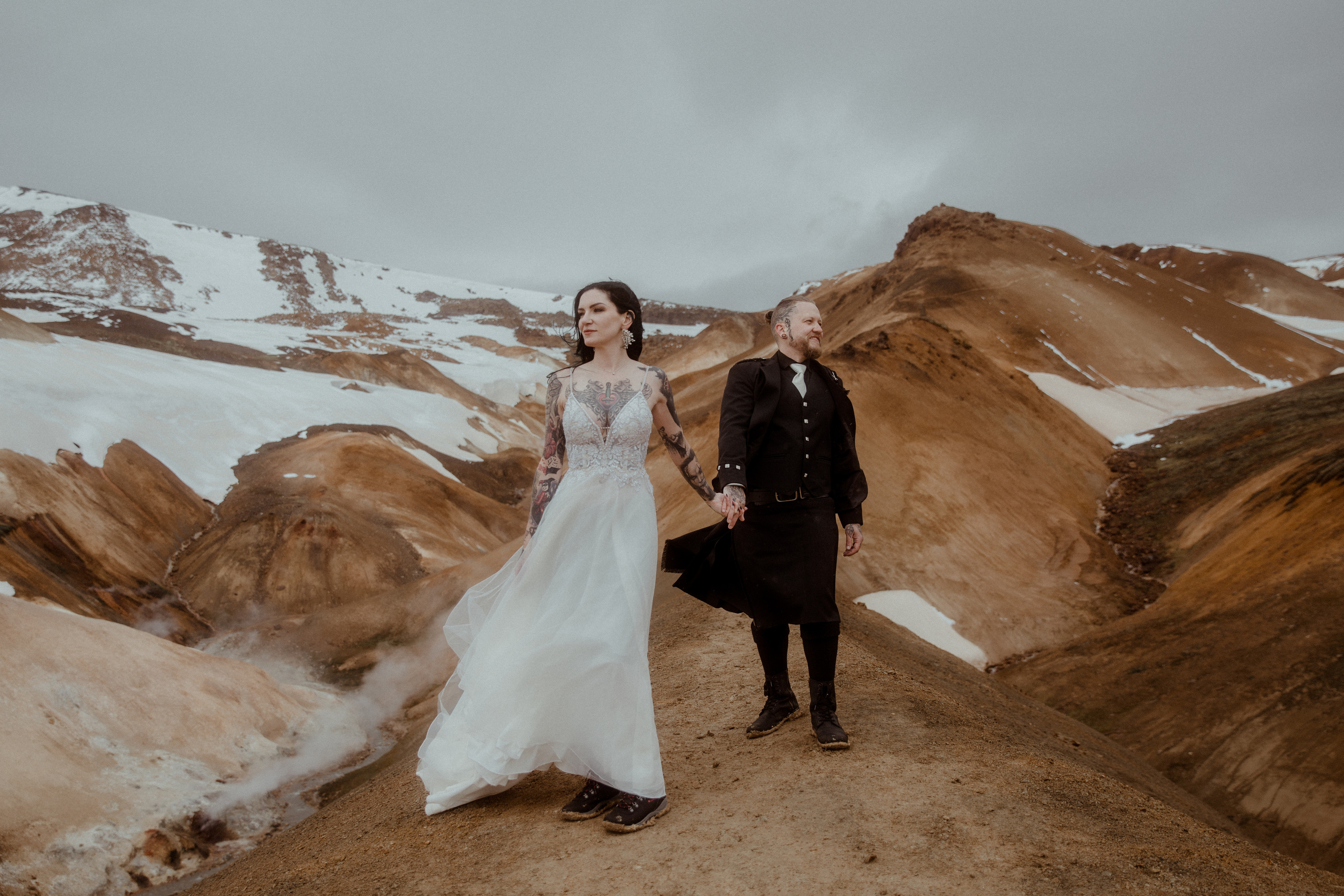 Wedding in Iceland’s Highlands. Iceland elopement photographer & videographer