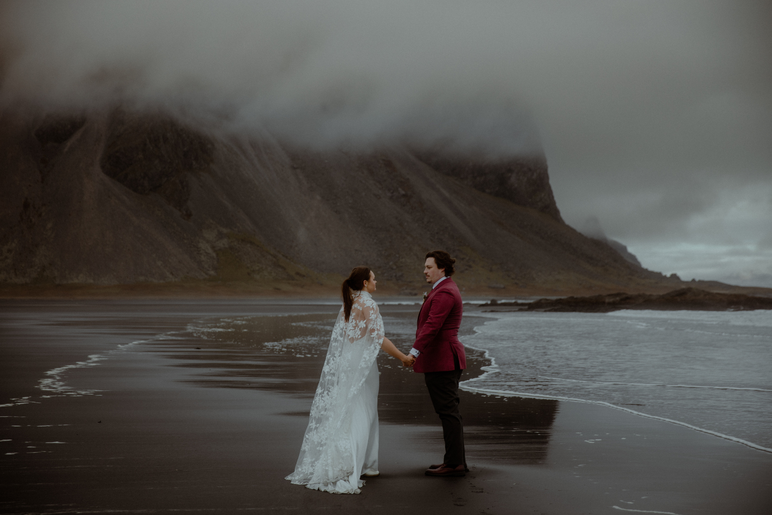 Secret hiking Elopement in Iceland. Iceland elopement photographer & videographer