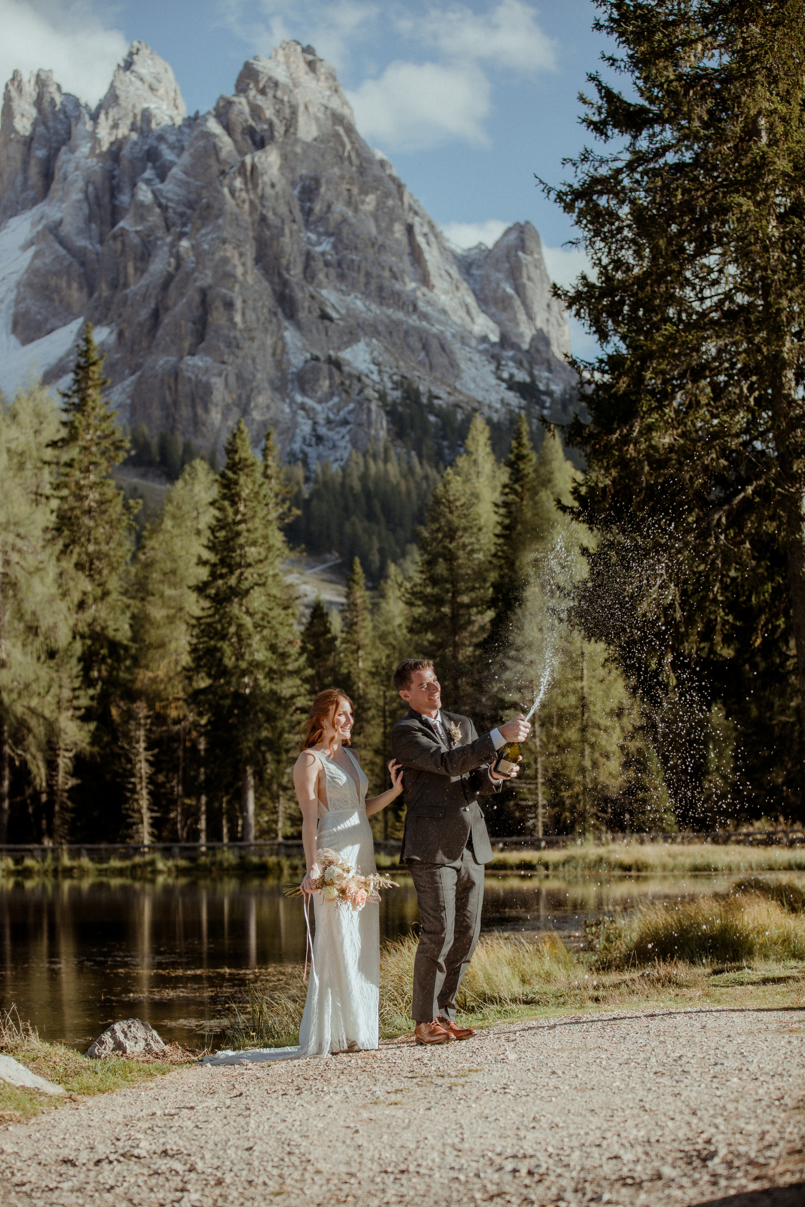 Italian Elopement in the Dolomites. Iceland elopement photographer & videographer