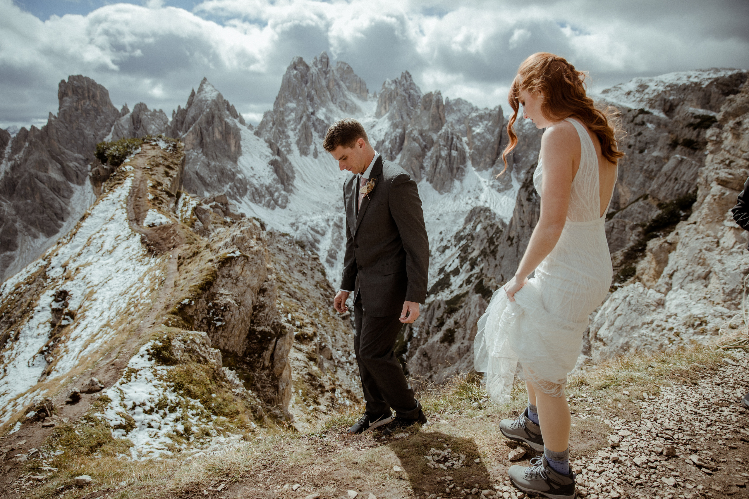 Italian Elopement in the Dolomites. Iceland elopement photographer & videographer