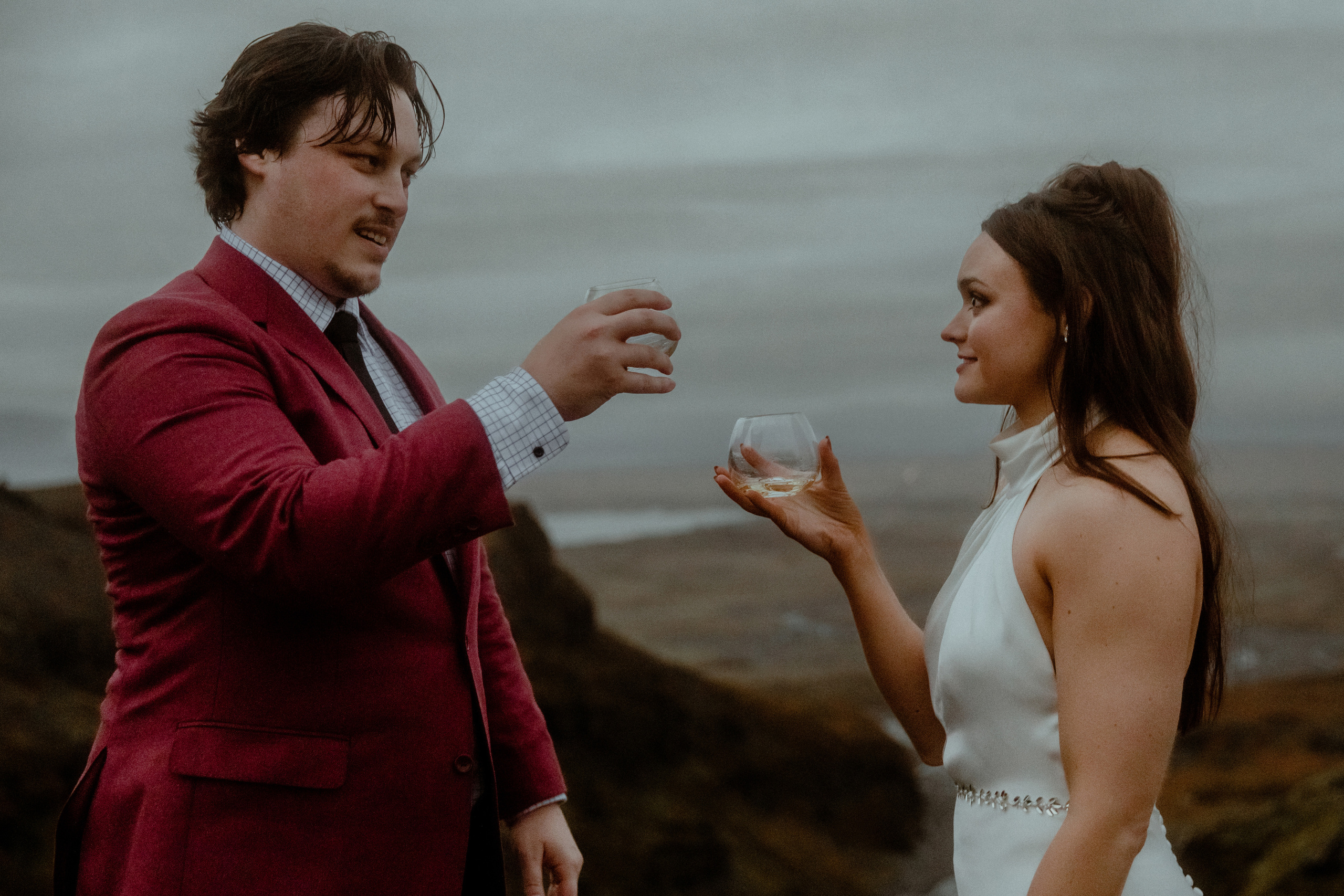 Secret hiking Elopement in Iceland. Iceland elopement photographer & videographer