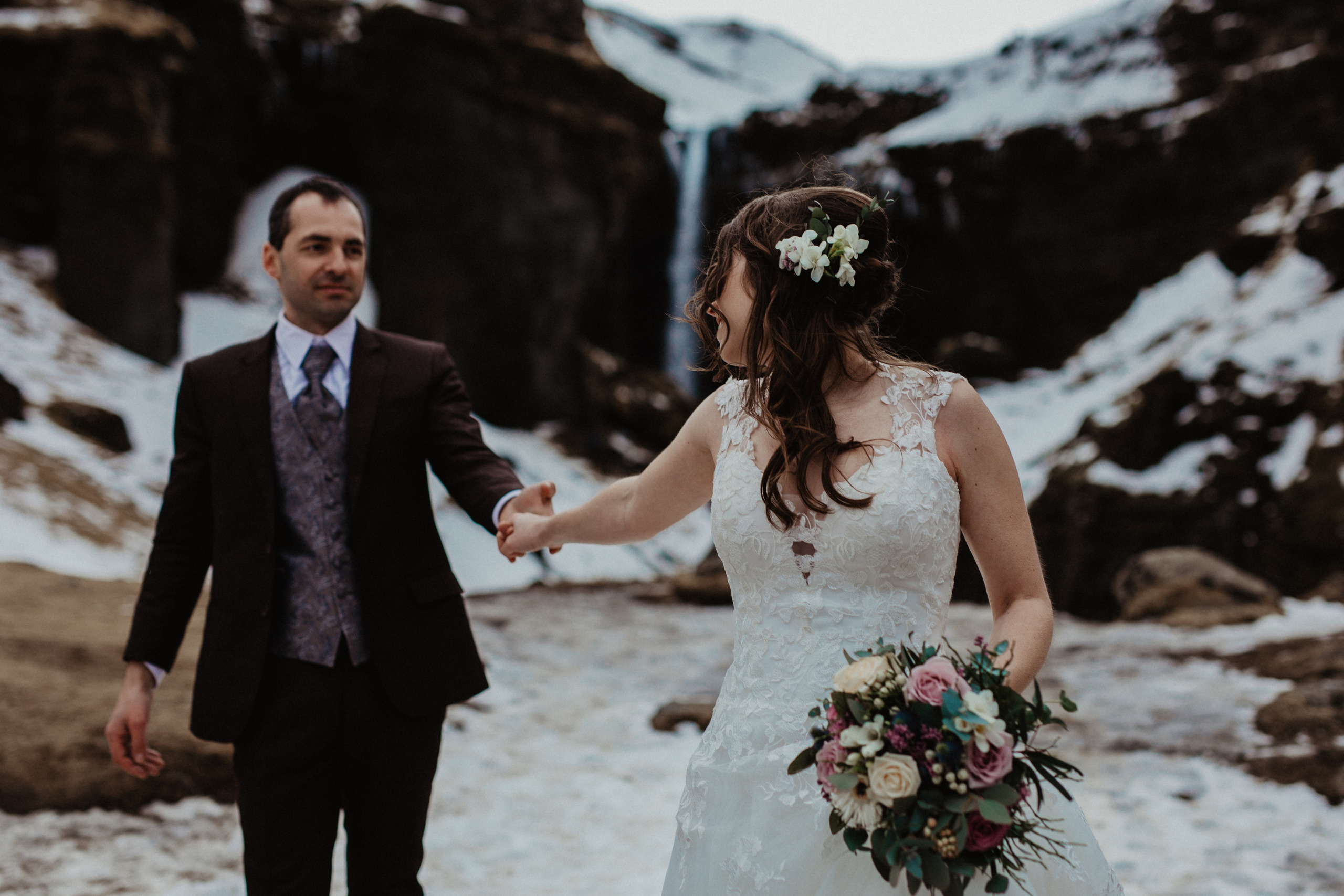 Winter Wedding in Iceland. Iceland elopement photographer & videographer