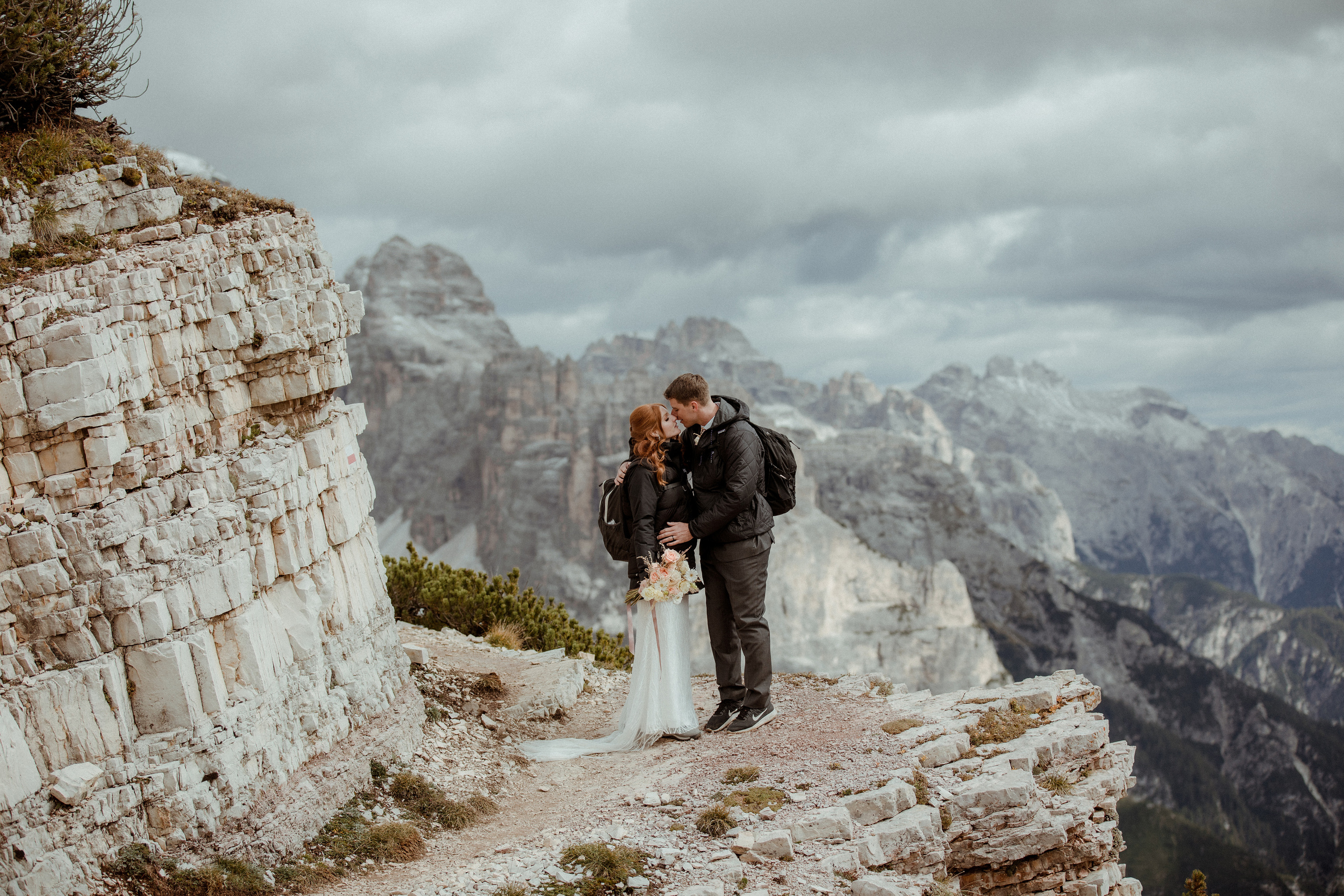 Italian Elopement in the Dolomites. Iceland elopement photographer & videographer