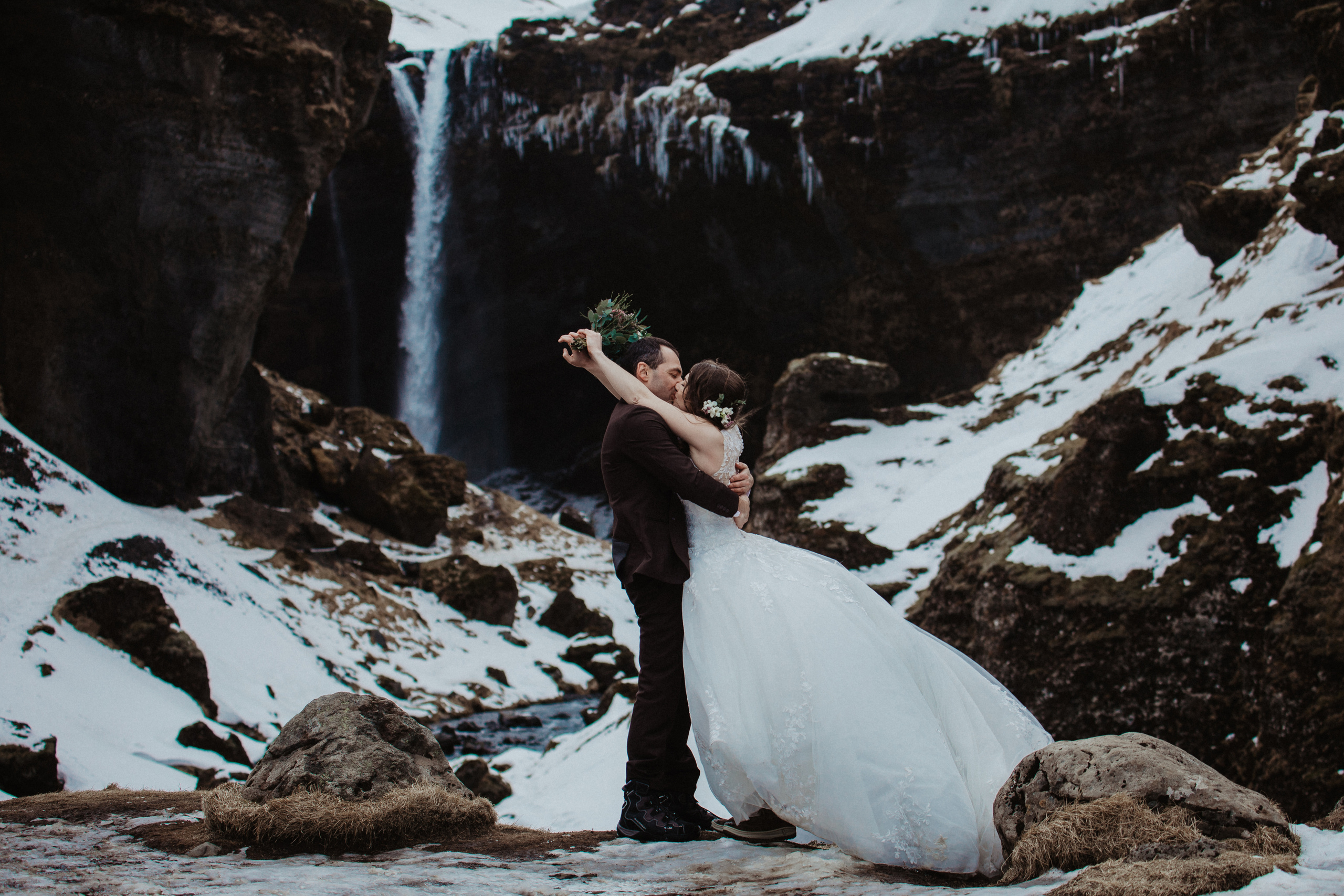 Winter Wedding in Iceland. Iceland elopement photographer & videographer