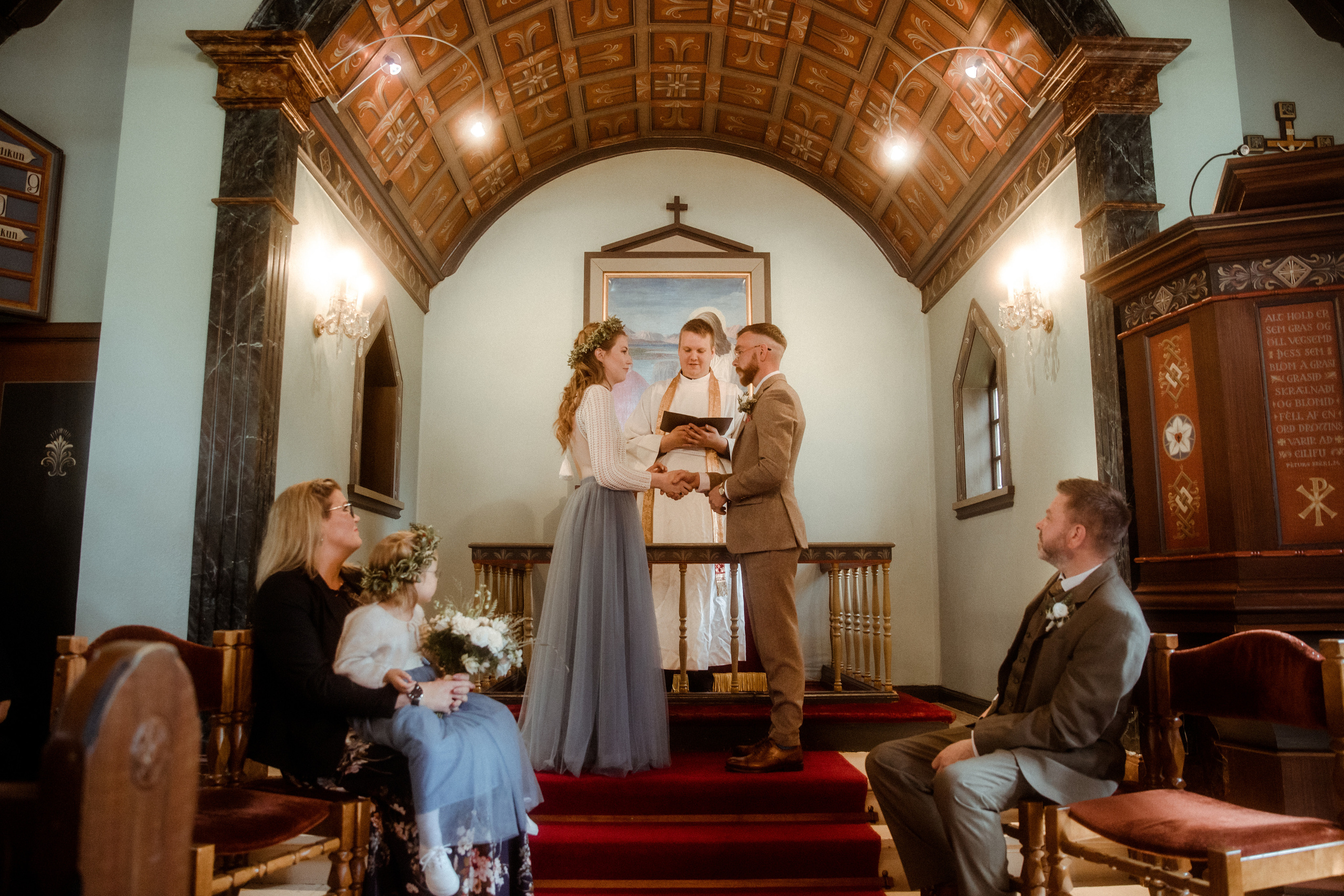Iceland Secret Waterfall Elopement. Iceland elopement photographer & videographer