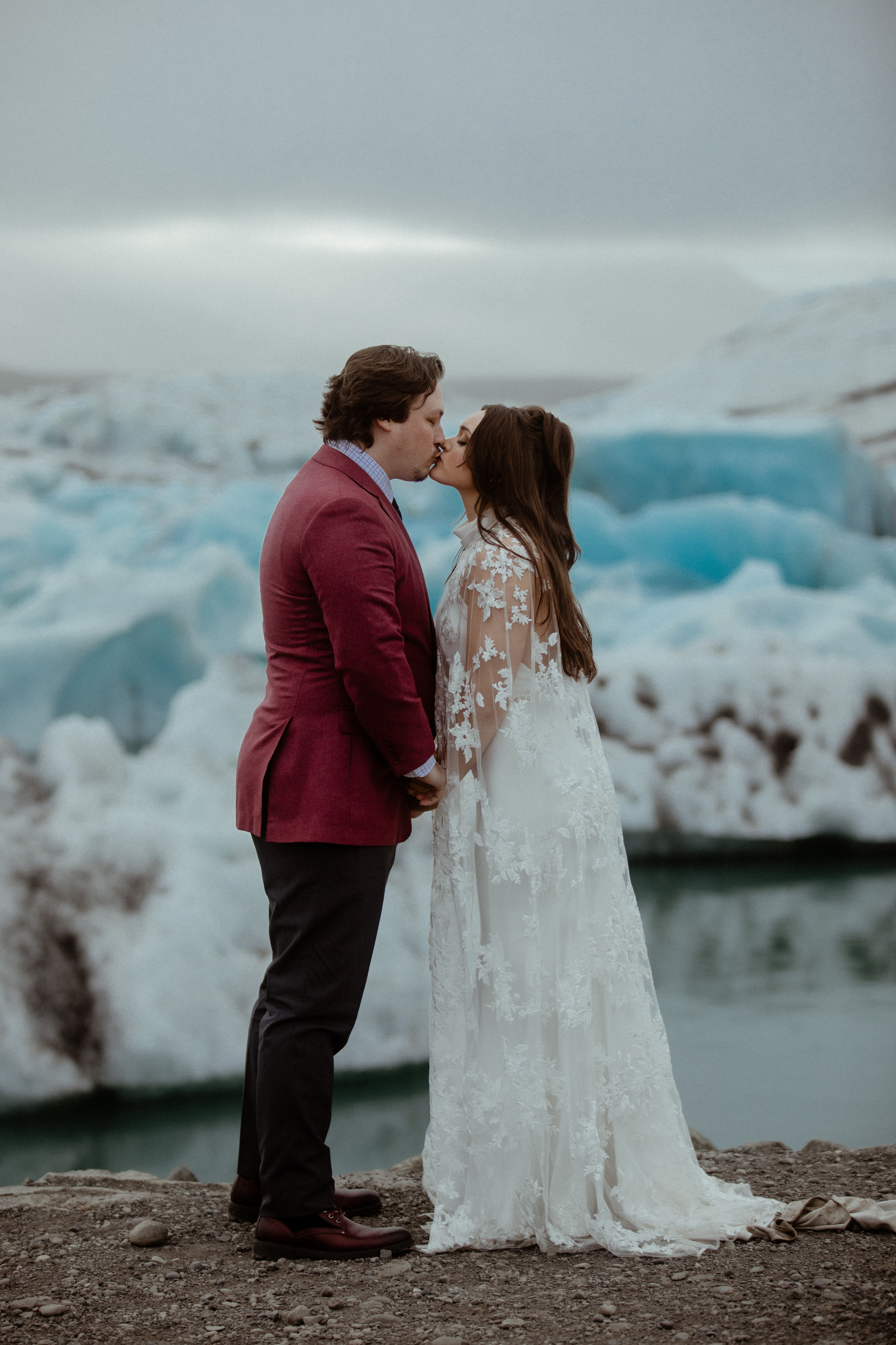 Secret hiking Elopement in Iceland. Iceland elopement photographer & videographer
