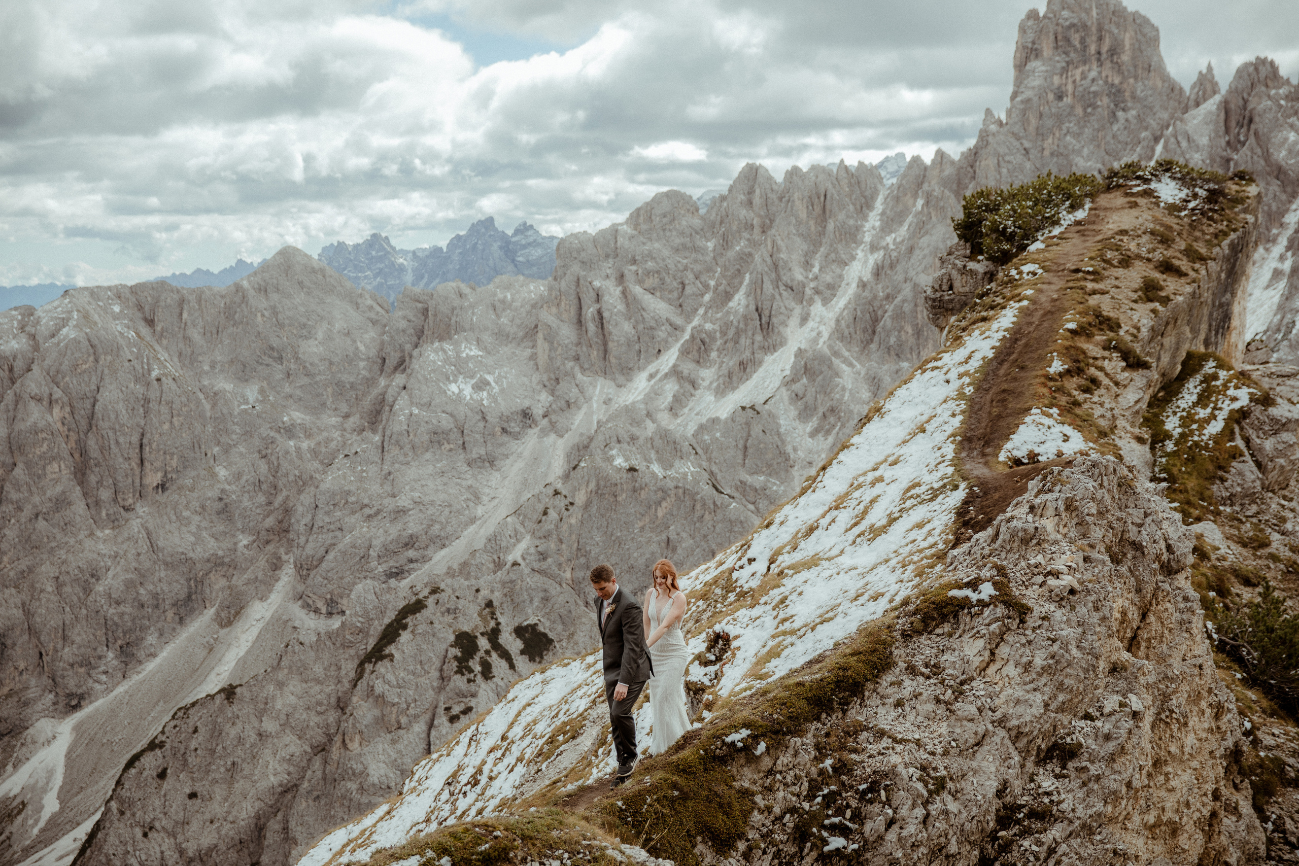 Italian Elopement in the Dolomites. Iceland elopement photographer & videographer