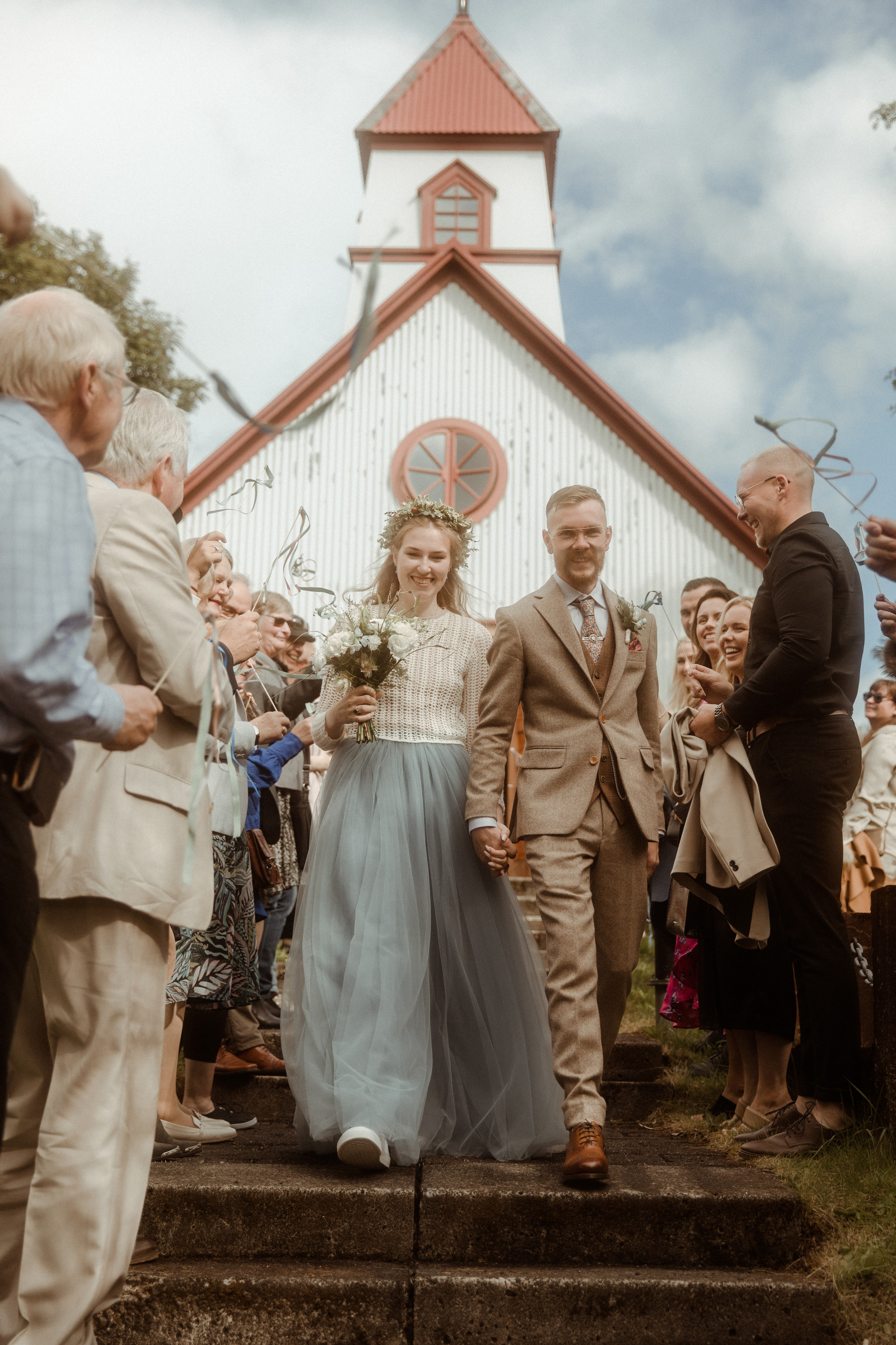 Iceland Secret Waterfall Elopement. Iceland elopement photographer & videographer