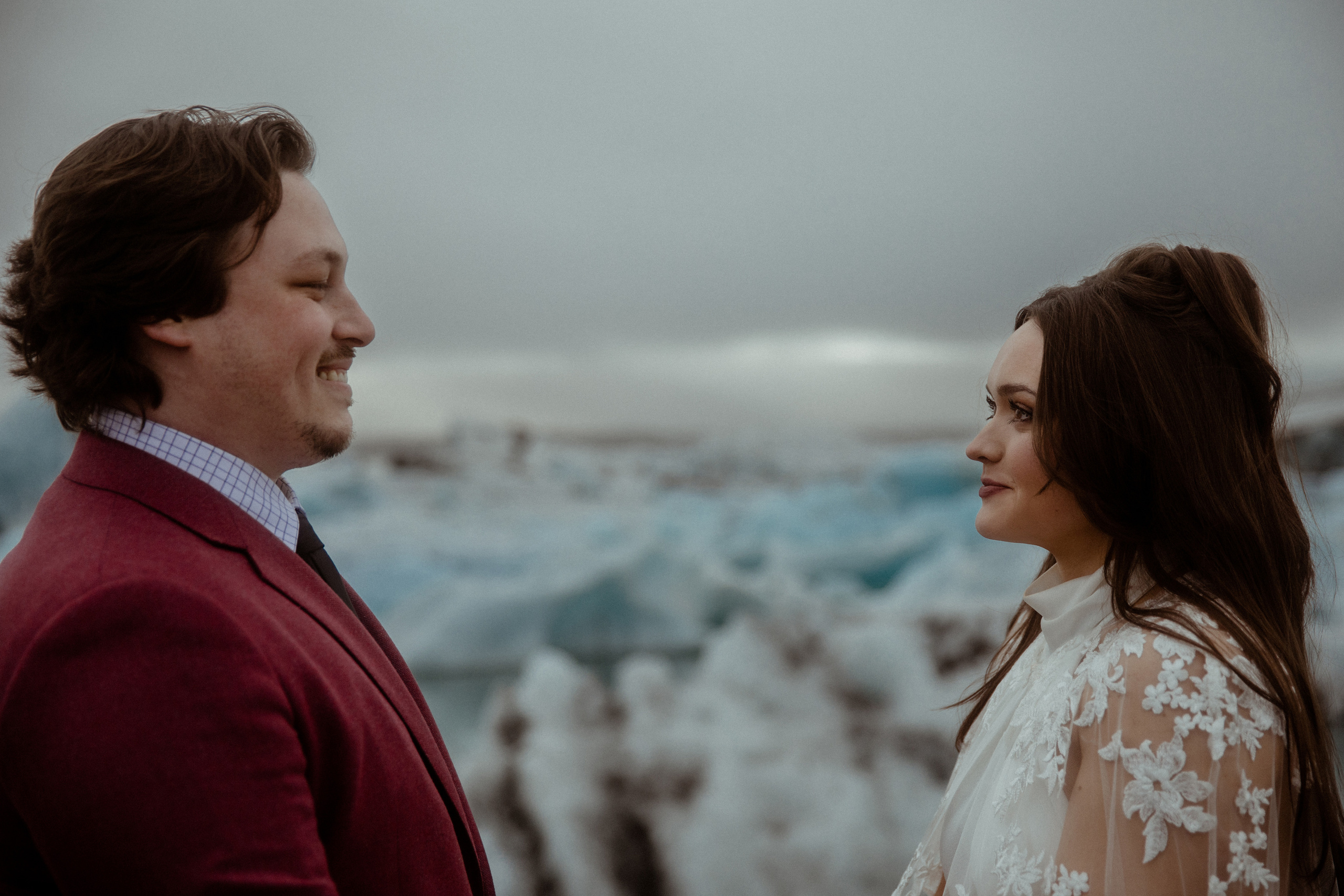 Secret hiking Elopement in Iceland. Iceland elopement photographer & videographer