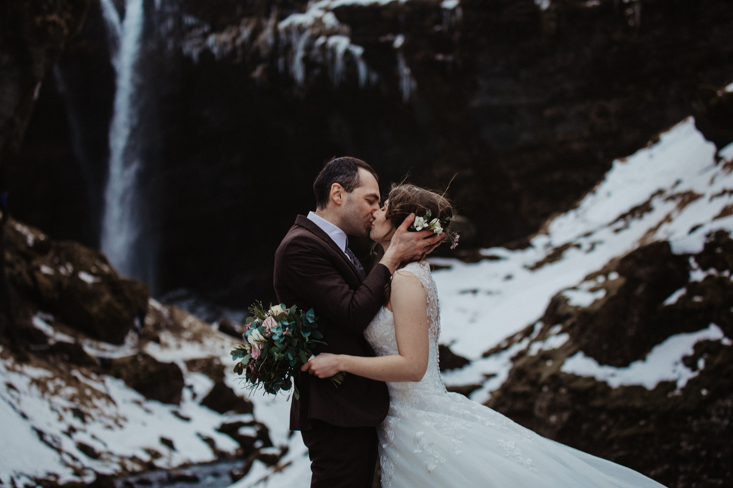 Winter Wedding in Iceland. Iceland elopement photographer & videographer