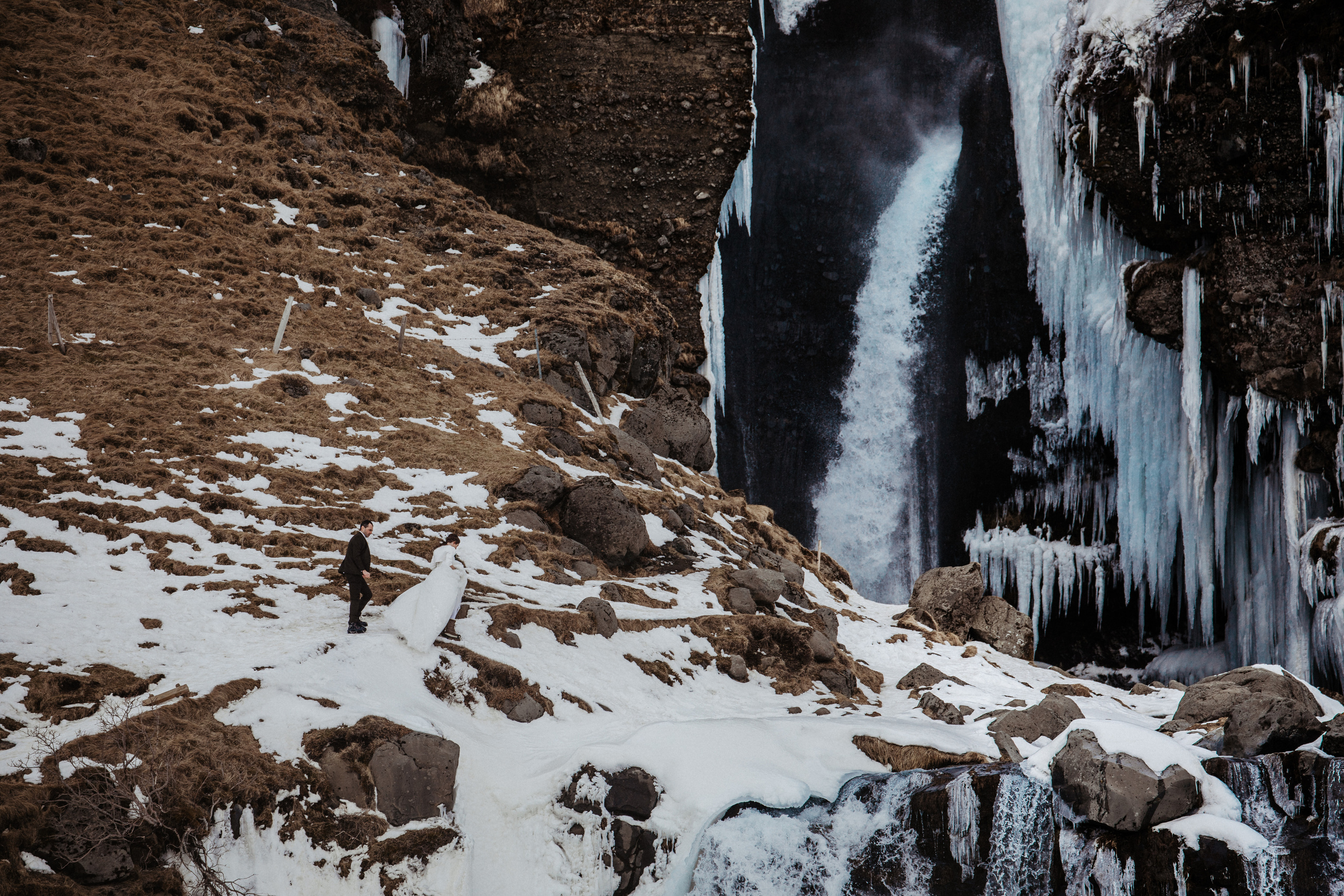 Winter Wedding in Iceland. Iceland elopement photographer & videographer