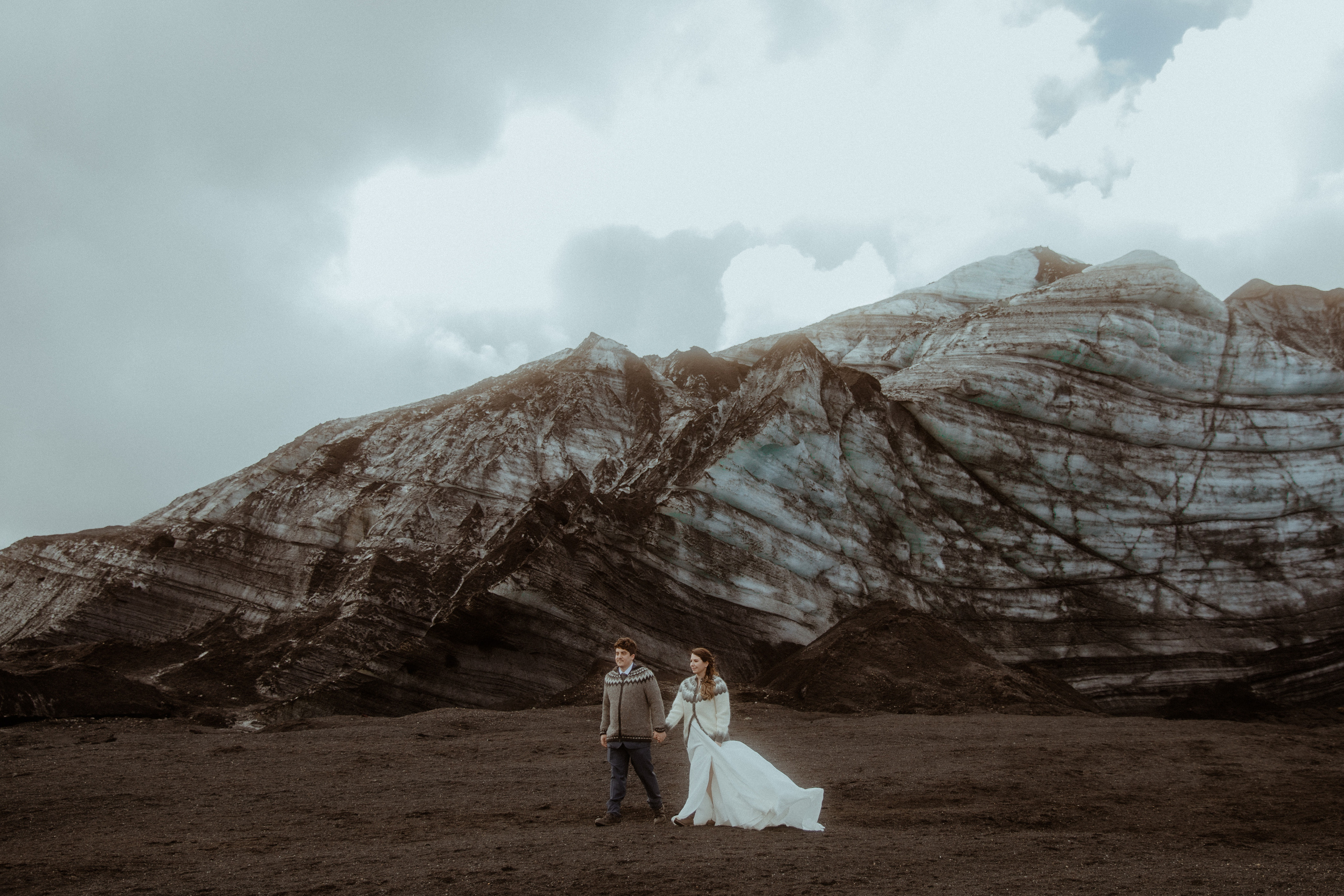 Private Black Sand Beach Elopement. Iceland elopement photographer & videographer