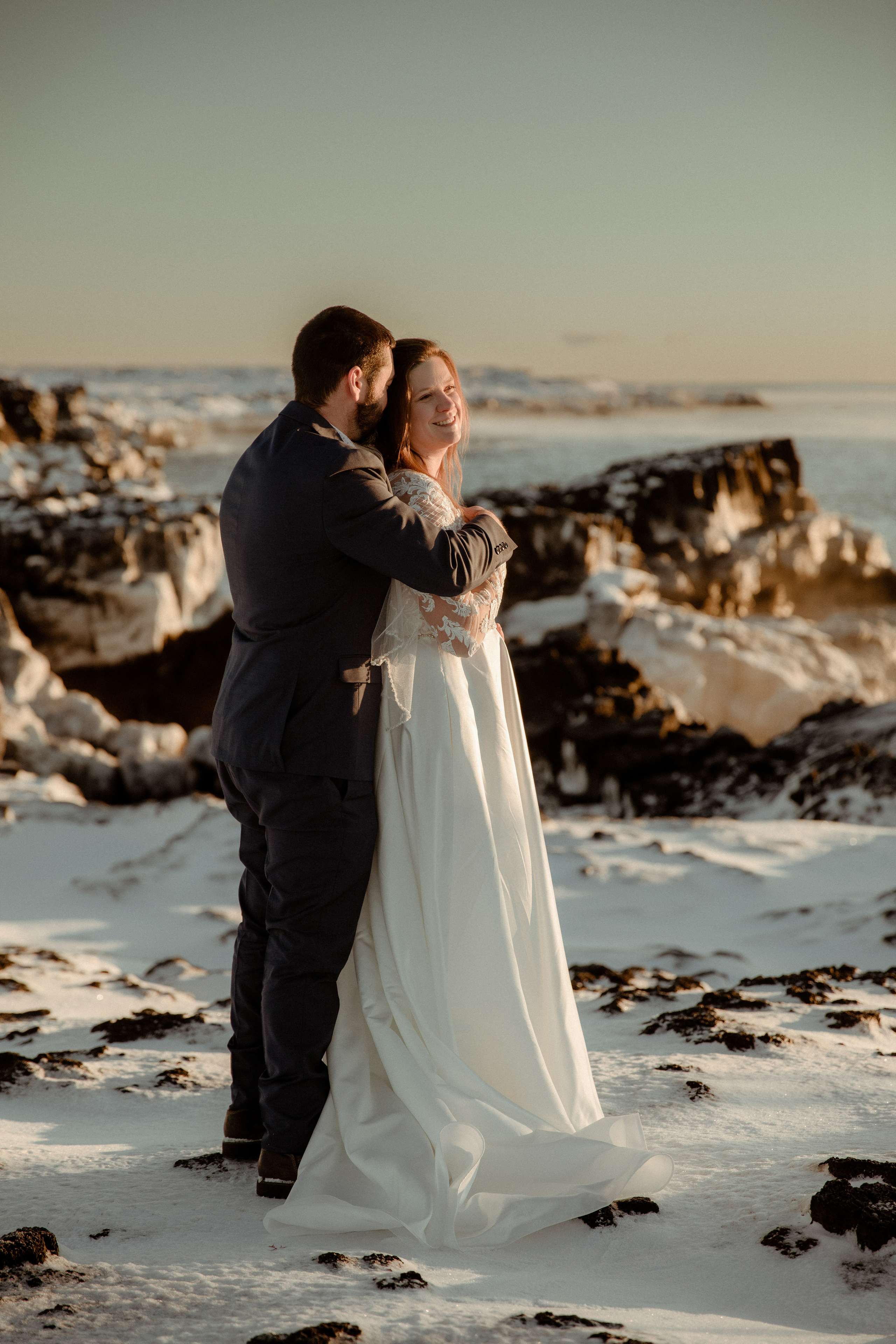 Golden Hour Elopement in Iceland. Iceland elopement photographer & videographer