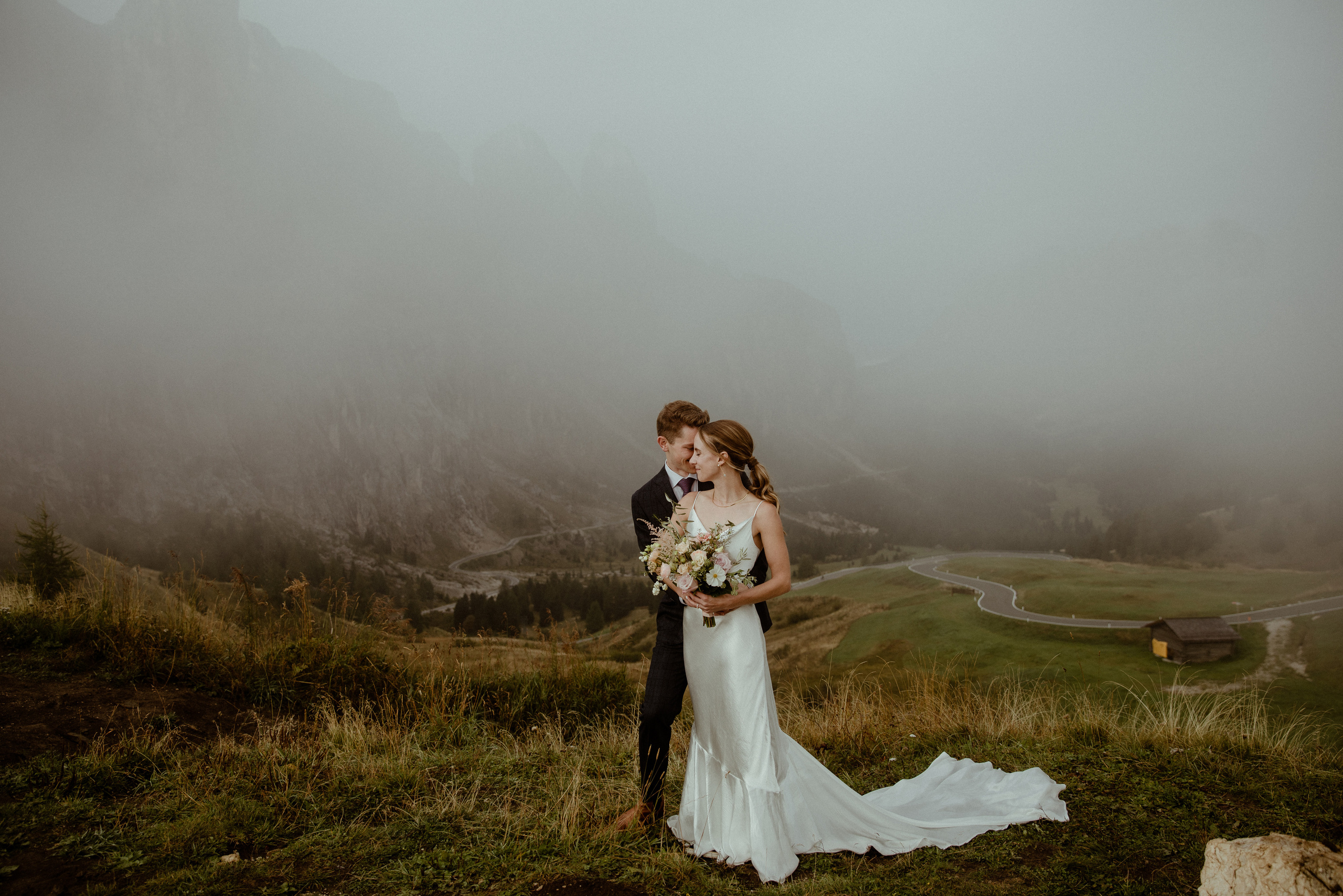 adventure elopement in Dolomites