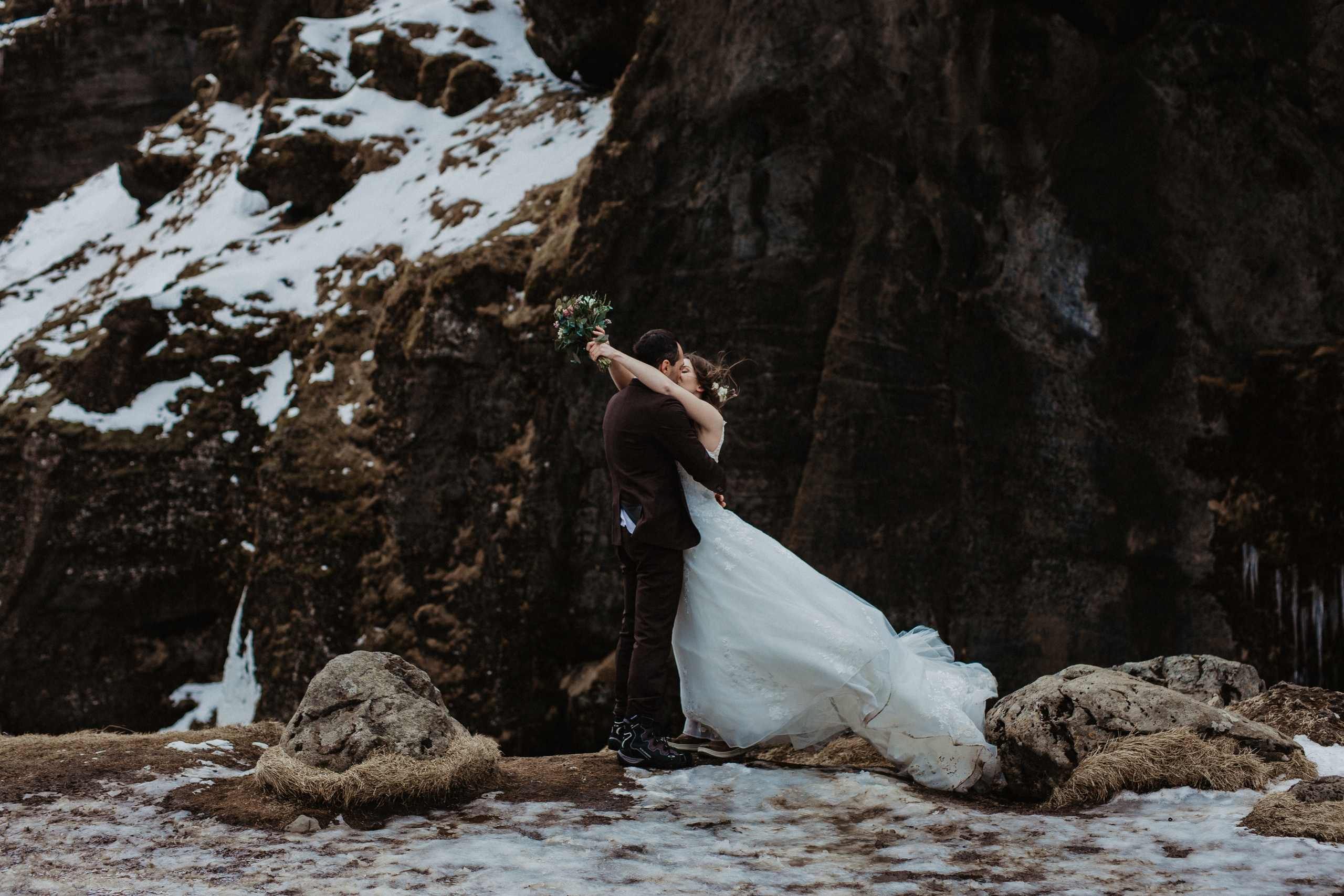 Winter Wedding in Iceland. Iceland elopement photographer & videographer