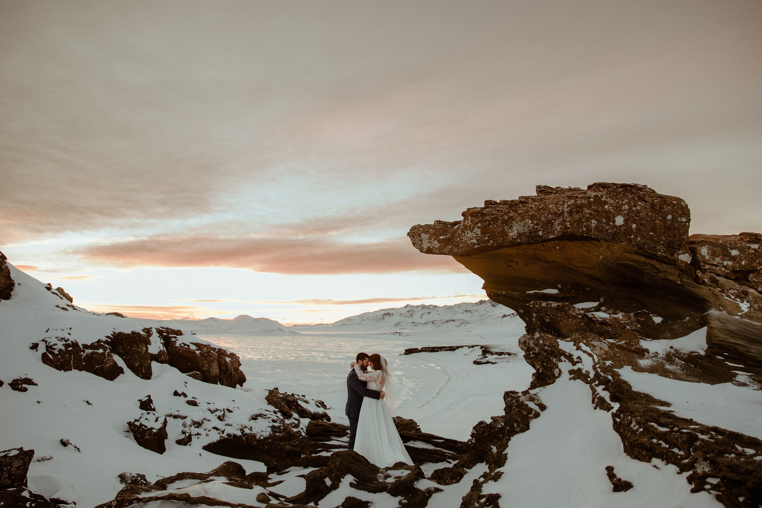 Golden Hour Elopement in Iceland. Iceland elopement photographer & videographer