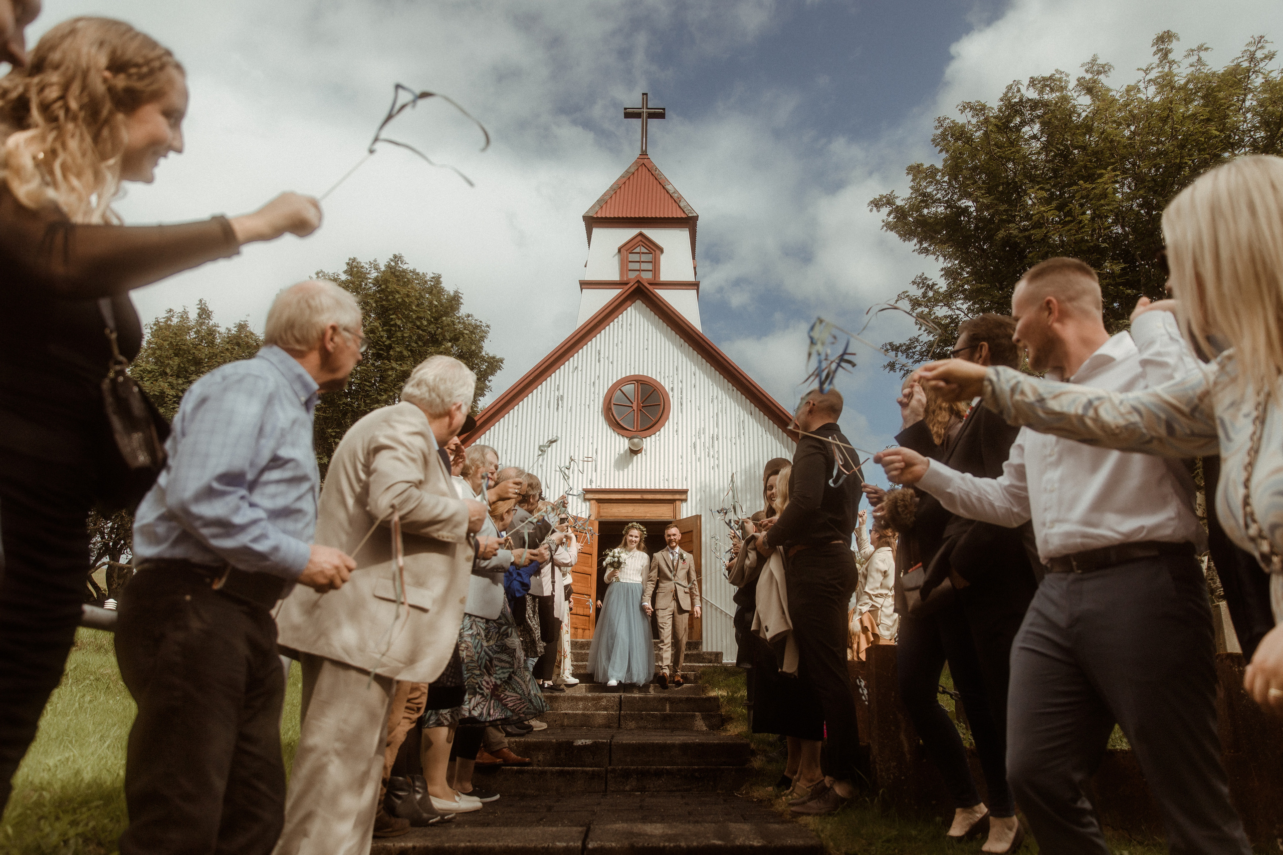 Iceland Secret Waterfall Elopement. Iceland elopement photographer & videographer