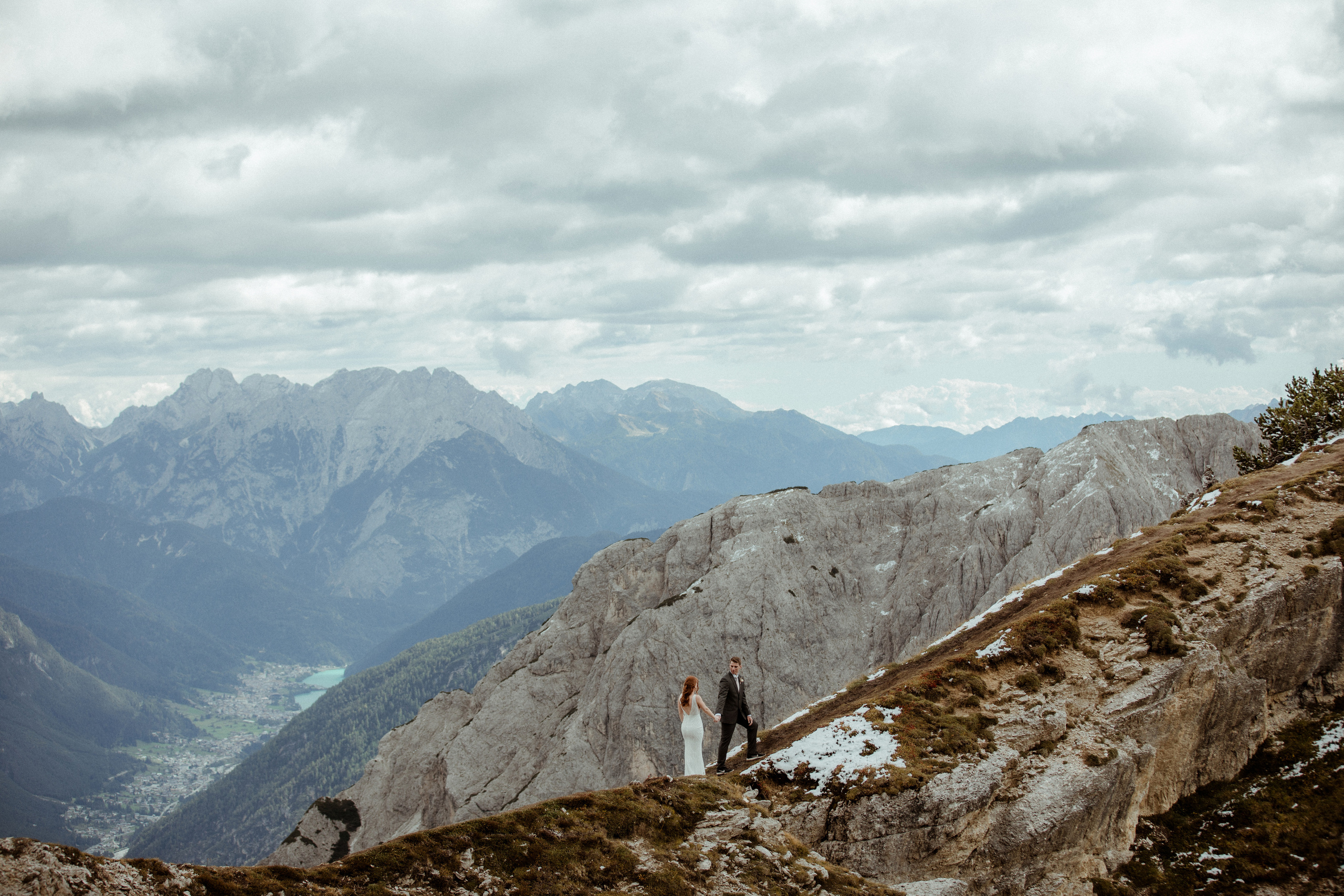 Italian Elopement in the Dolomites. Iceland elopement photographer & videographer