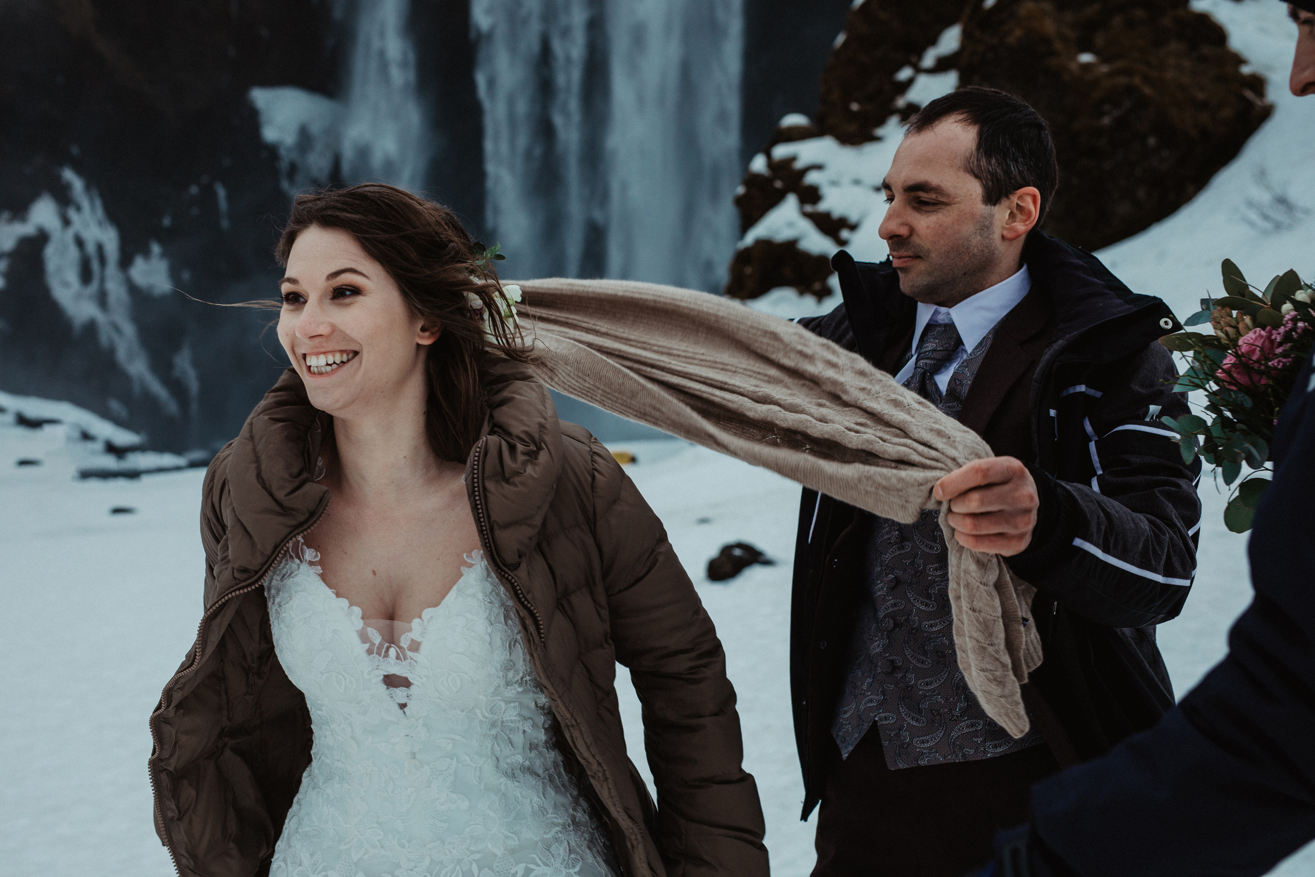 Winter Wedding in Iceland. Iceland elopement photographer & videographer