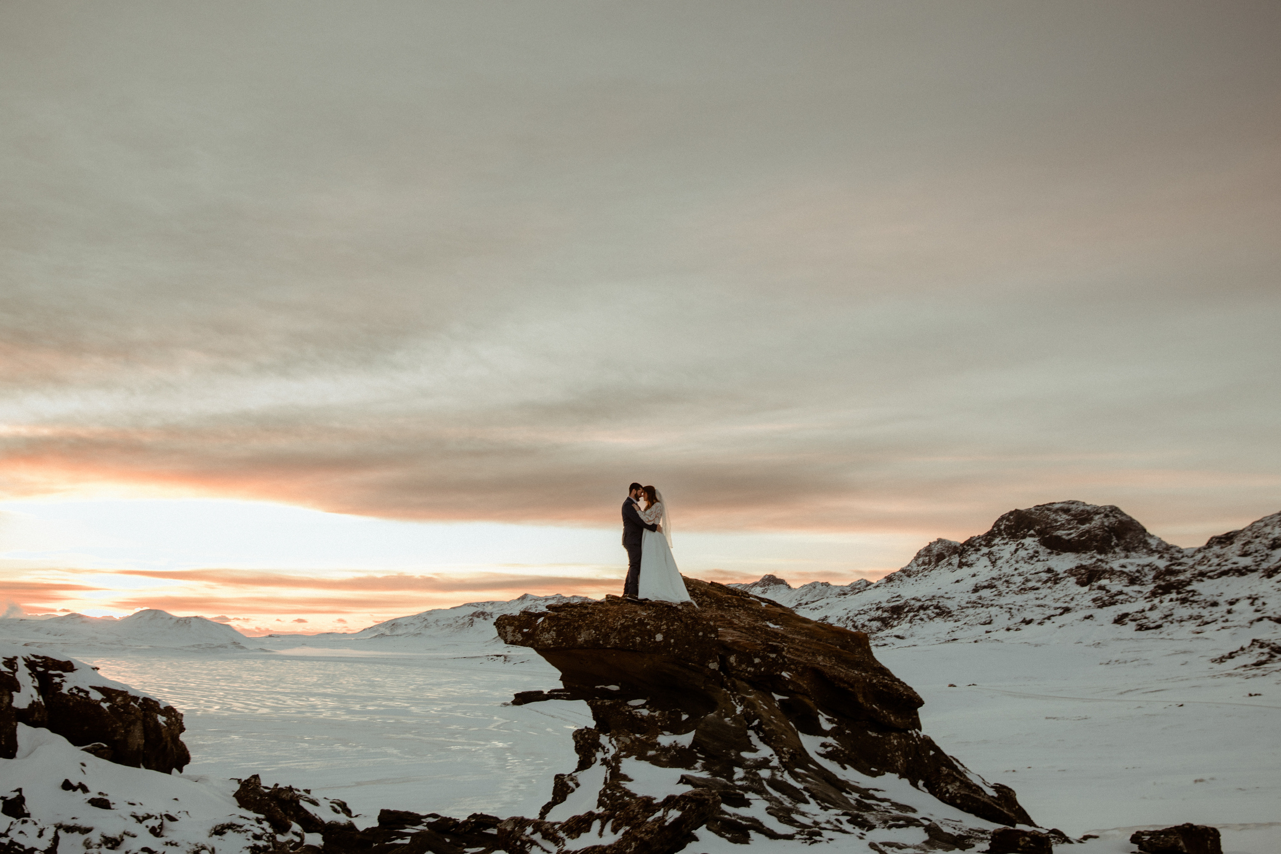 Golden Hour Elopement in Iceland. Iceland elopement photographer & videographer