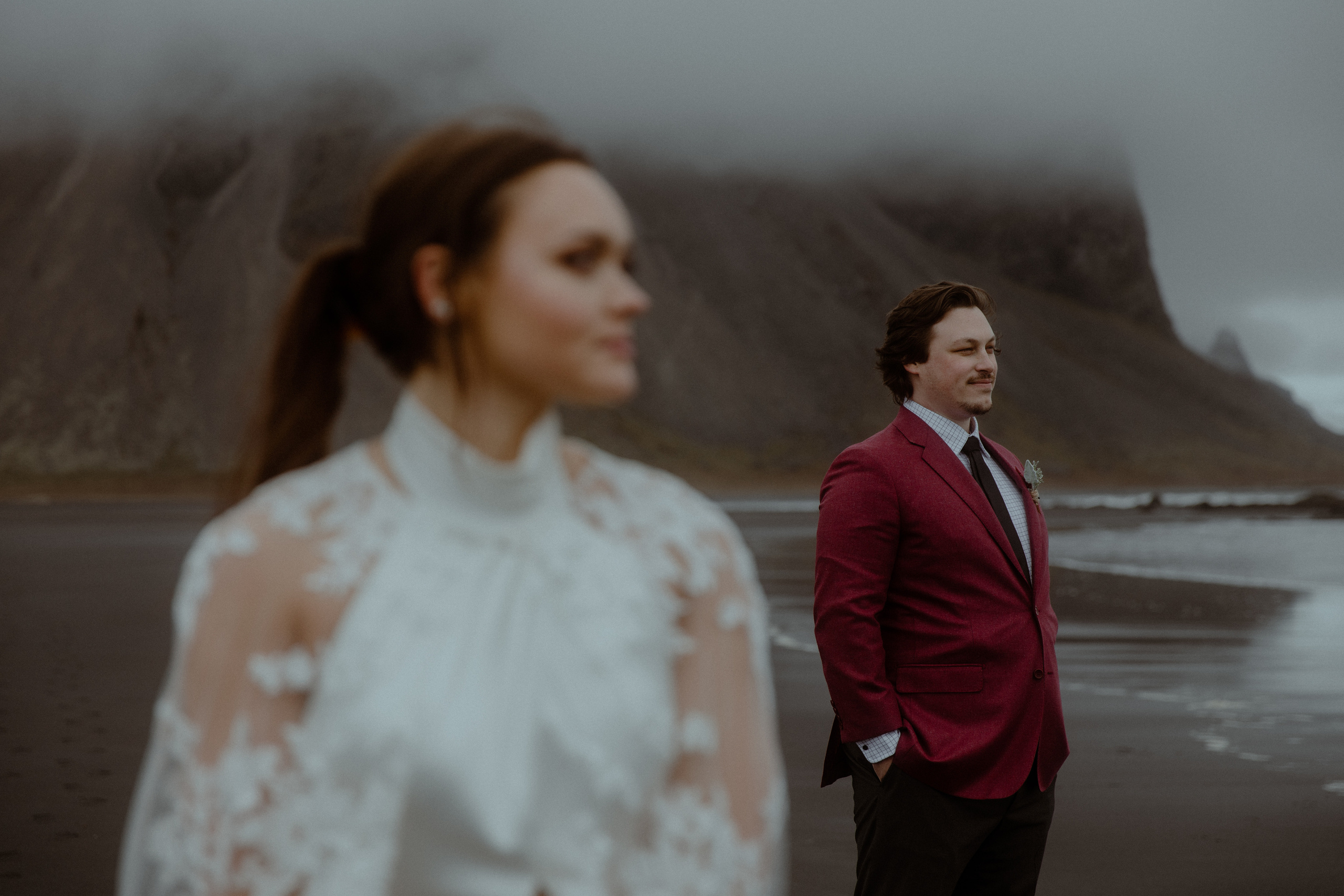 Secret hiking Elopement in Iceland. Iceland elopement photographer & videographer
