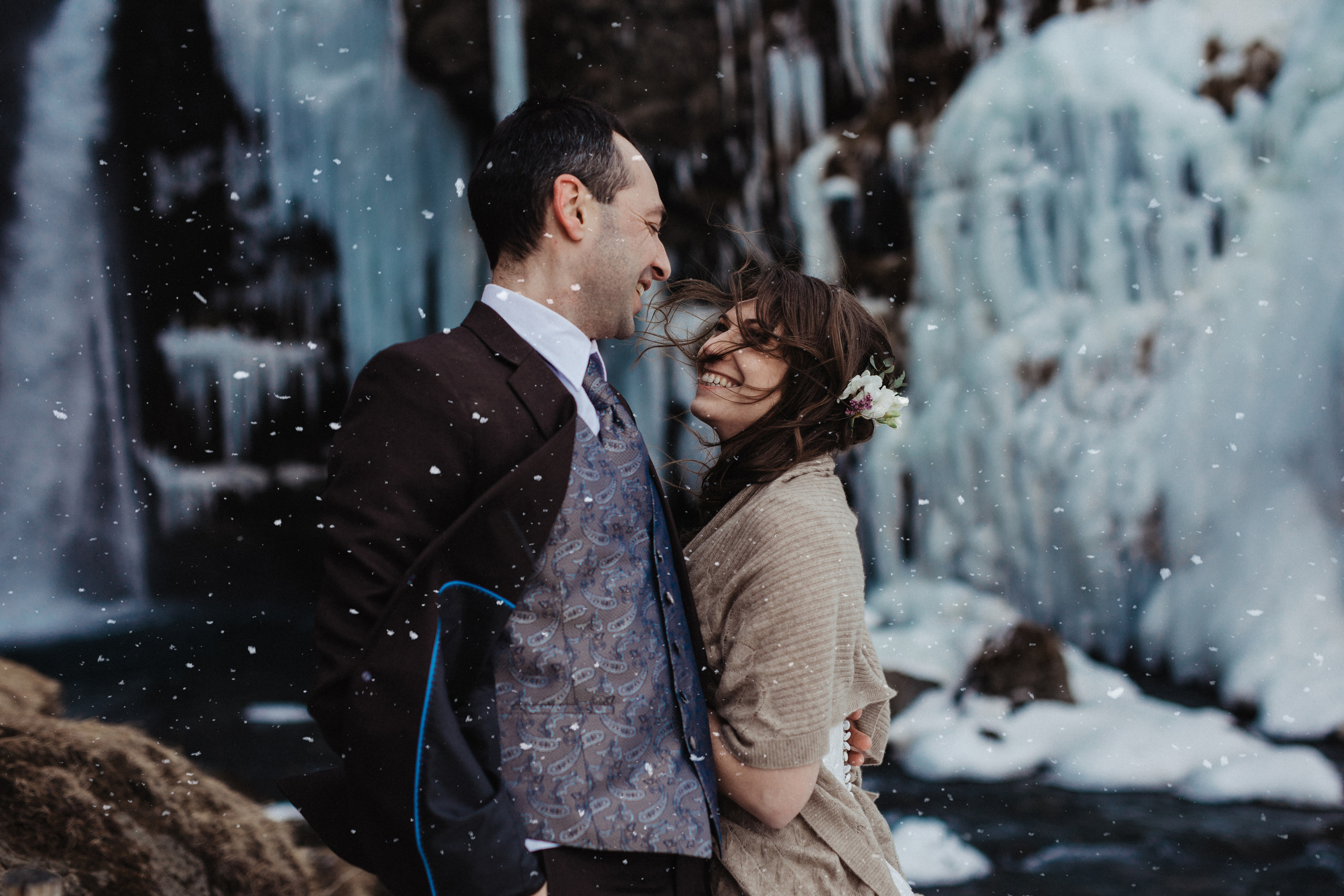 Winter Wedding in Iceland. Iceland elopement photographer & videographer