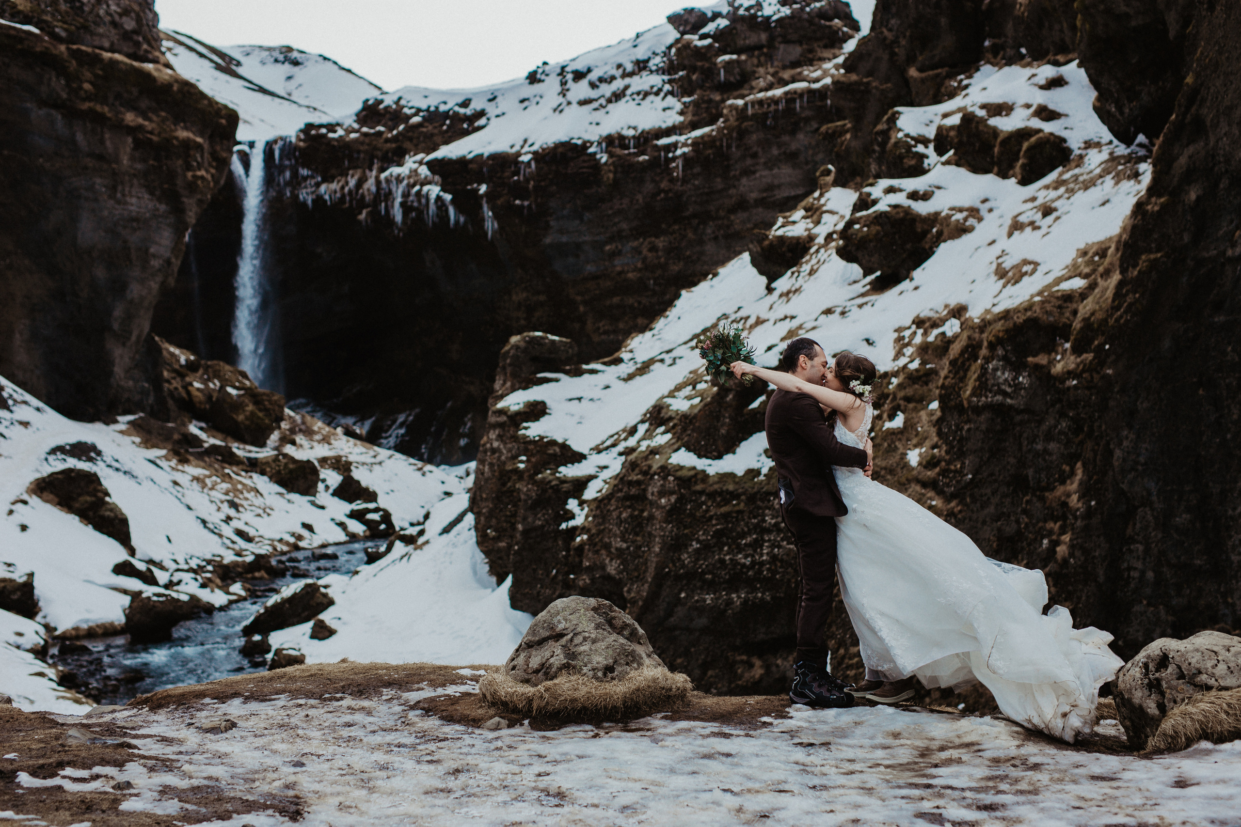Winter Wedding in Iceland. Iceland elopement photographer & videographer