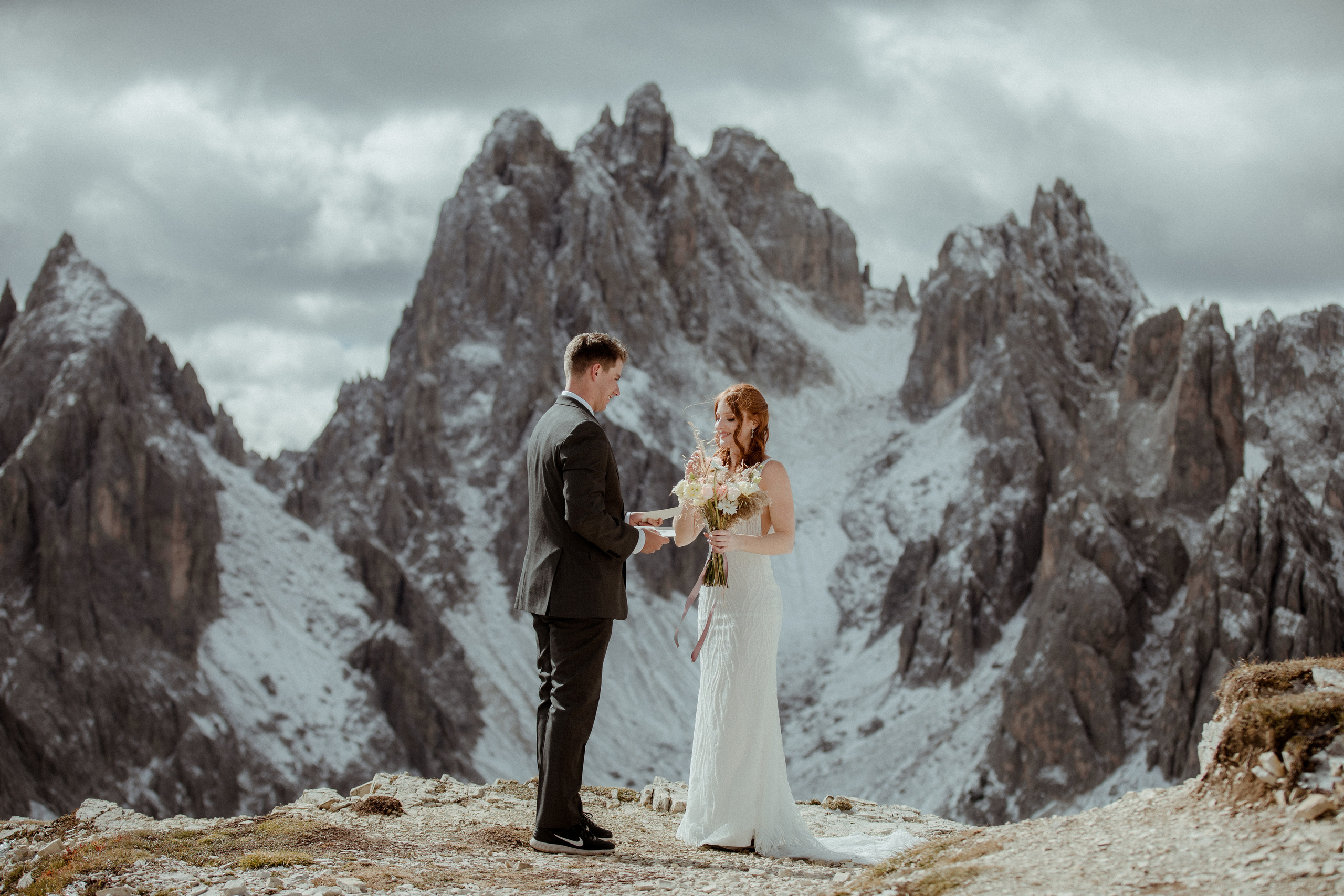 Italian Elopement in the Dolomites. Iceland elopement photographer & videographer