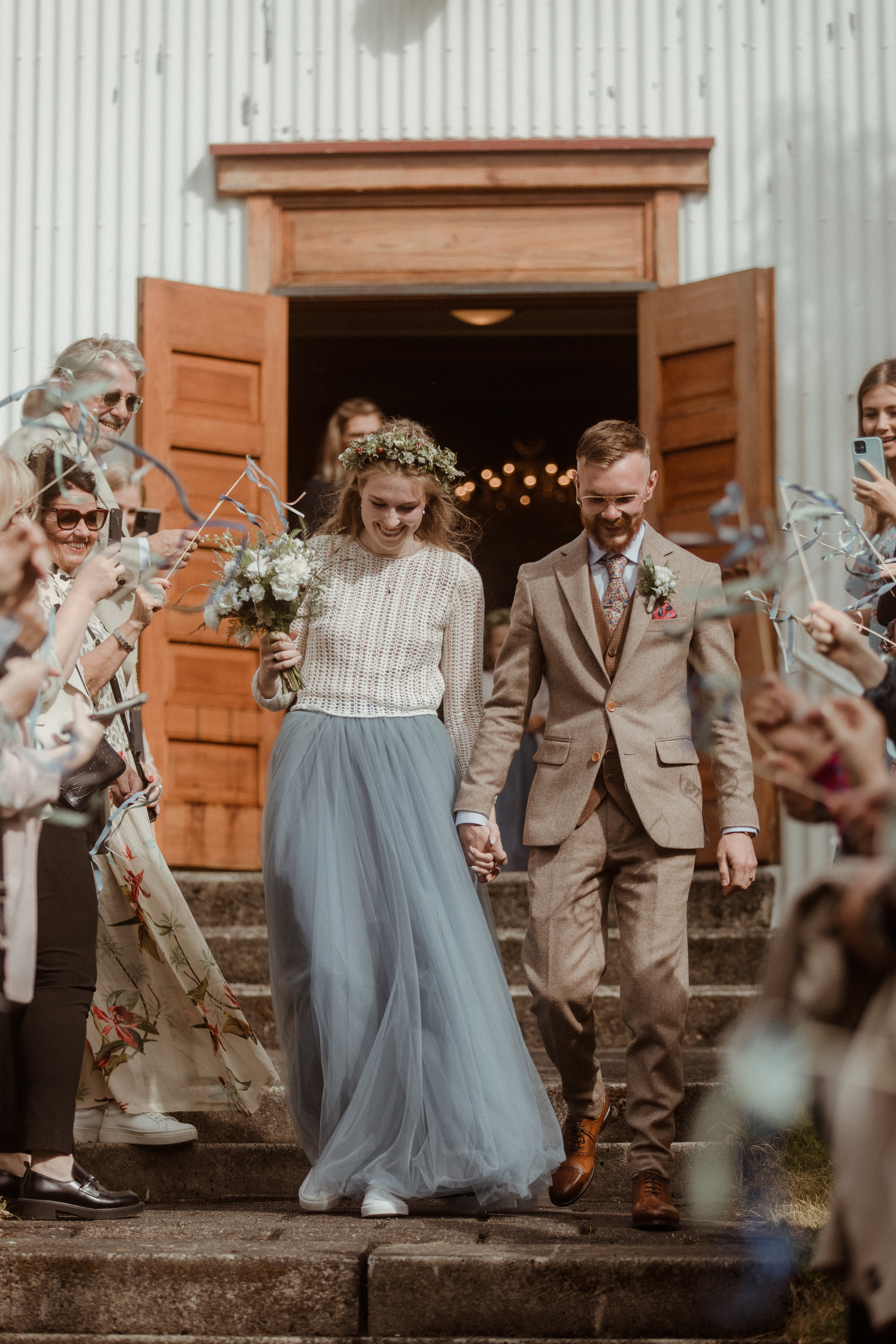 Iceland Secret Waterfall Elopement. Iceland elopement photographer & videographer