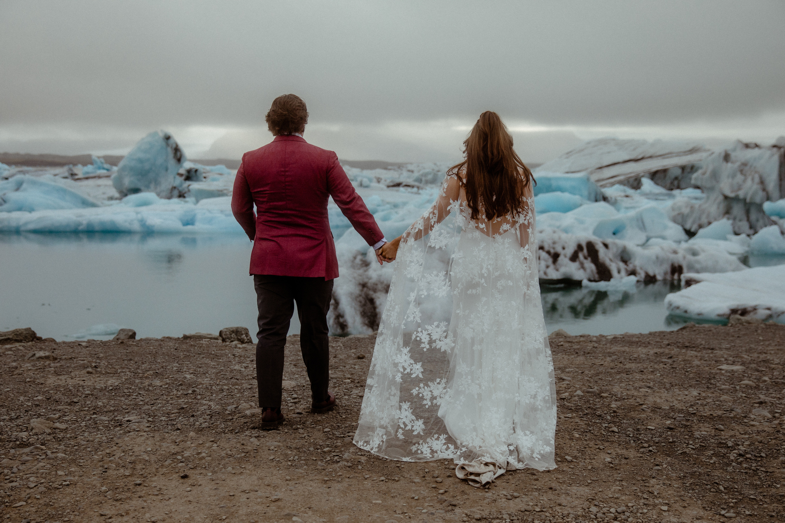 Secret hiking Elopement in Iceland. Iceland elopement photographer & videographer
