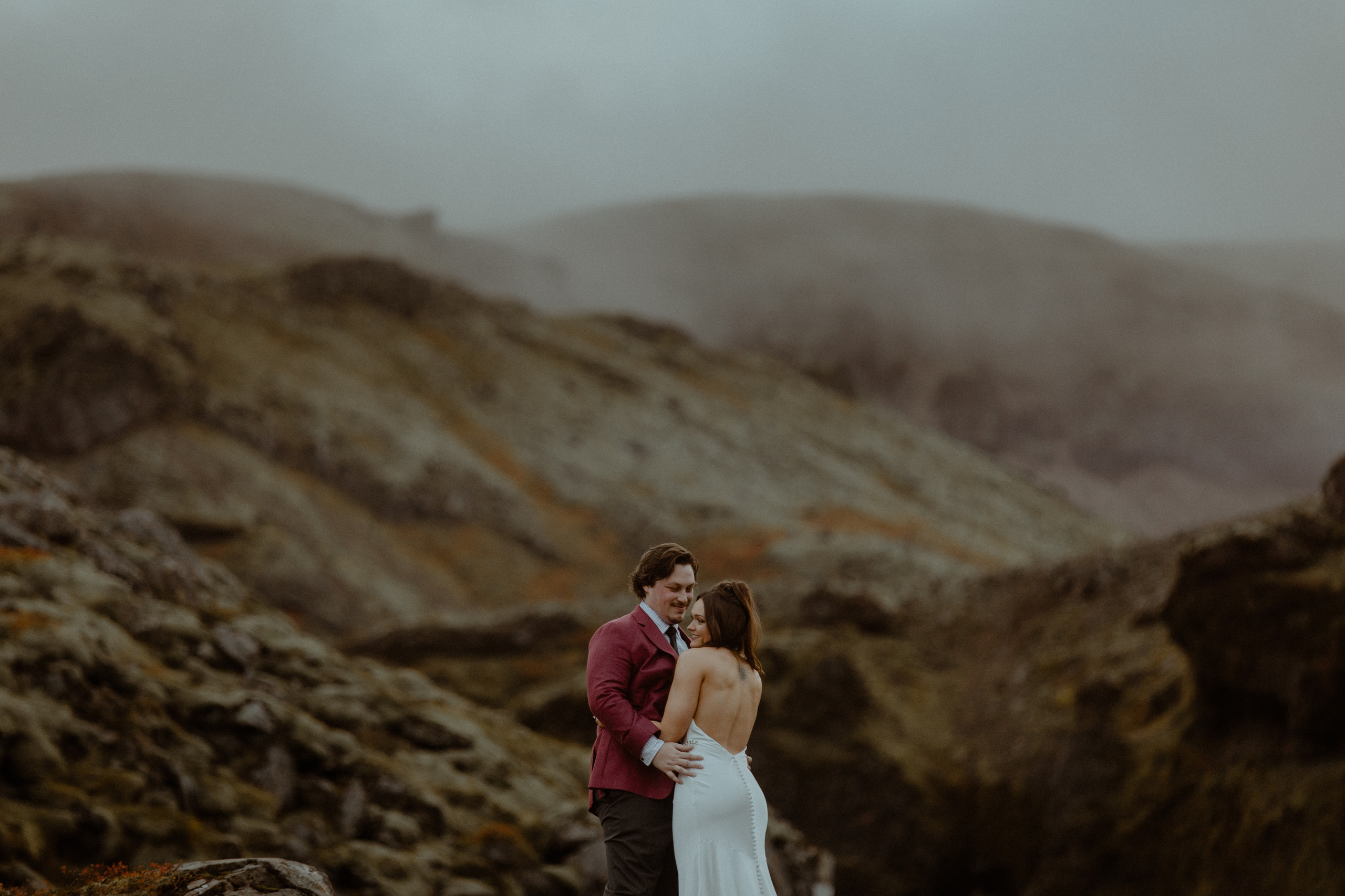 Secret hiking Elopement in Iceland. Iceland elopement photographer & videographer
