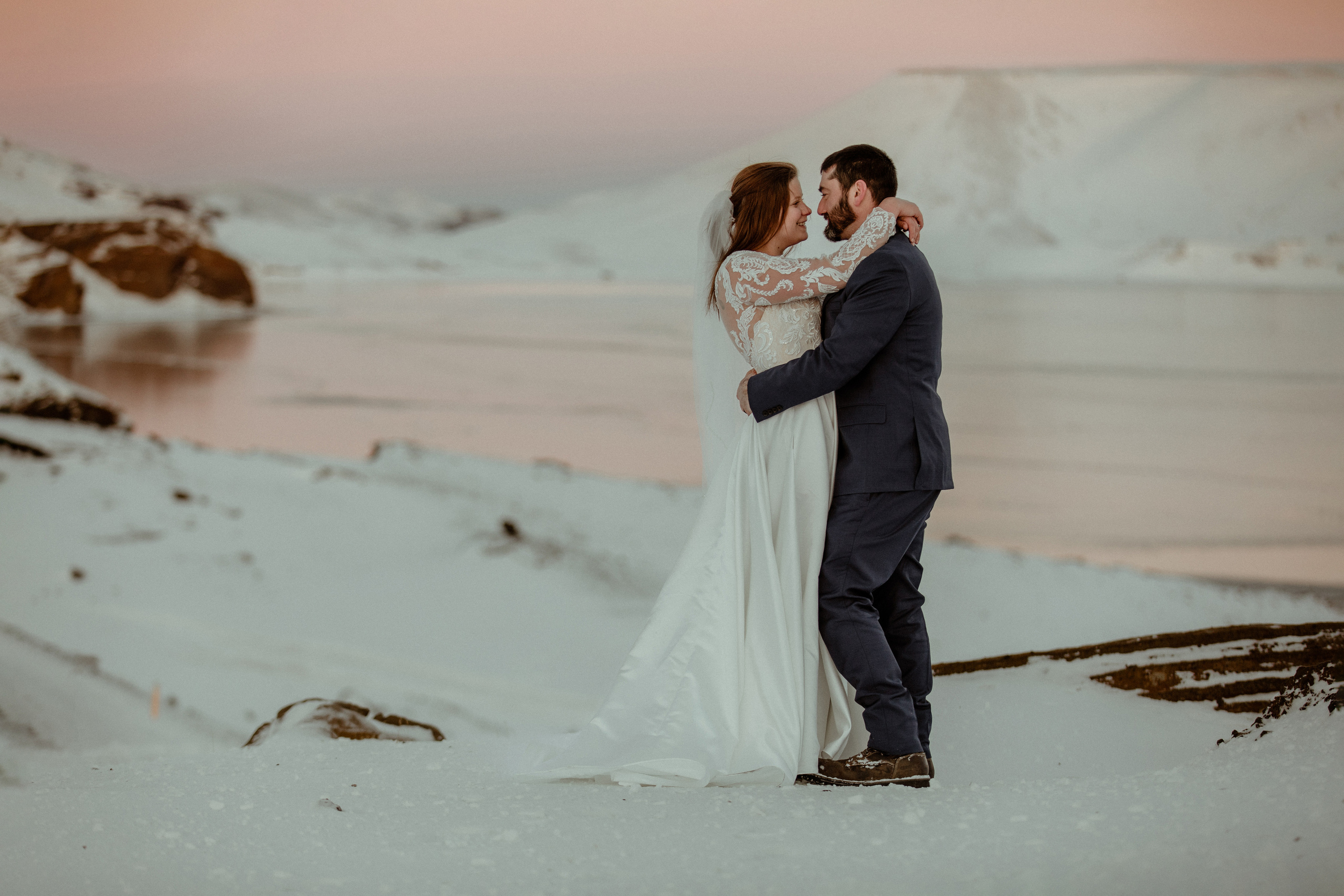 Golden Hour Elopement in Iceland. Iceland elopement photographer & videographer
