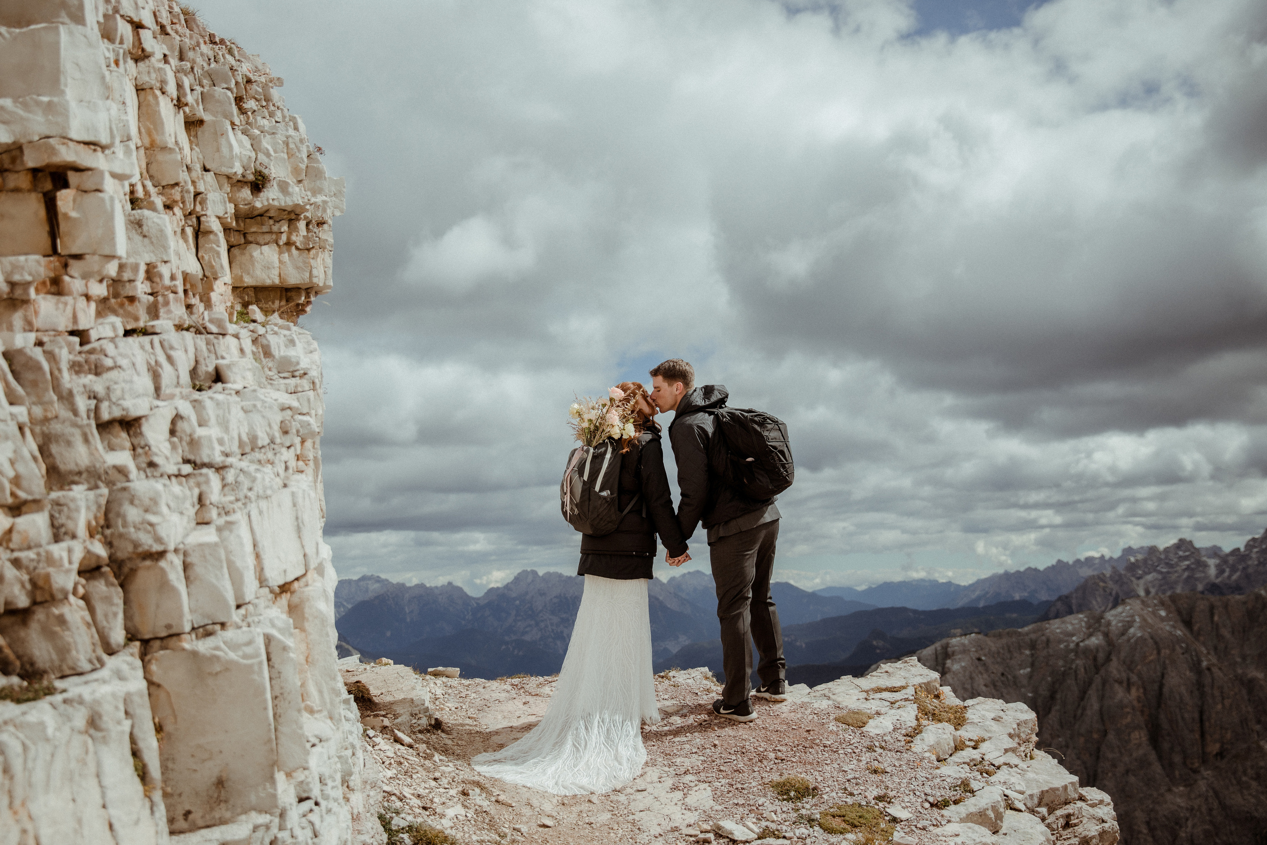 Italian Elopement in the Dolomites. Iceland elopement photographer & videographer