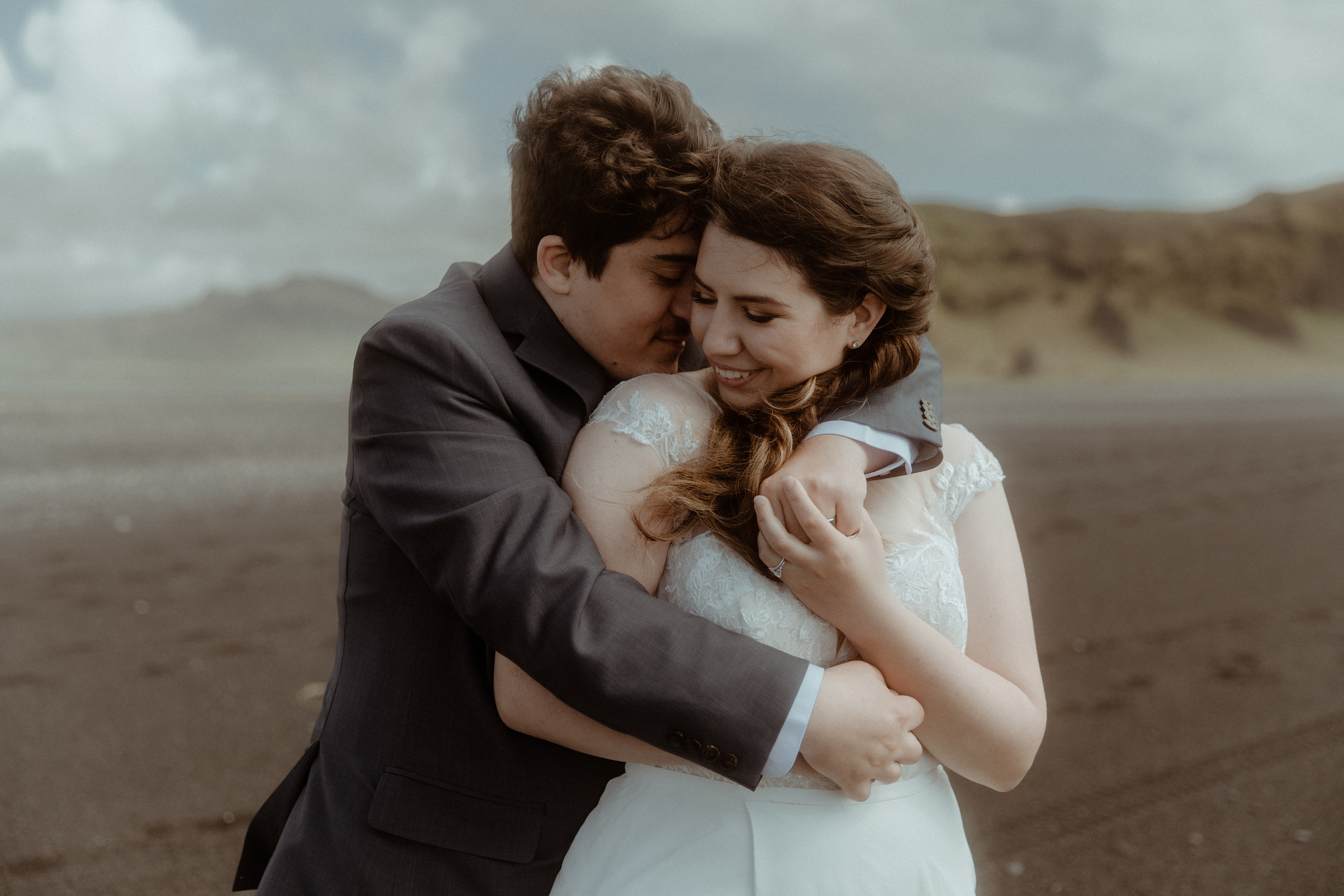 Private Black Sand Beach Elopement. Iceland elopement photographer & videographer