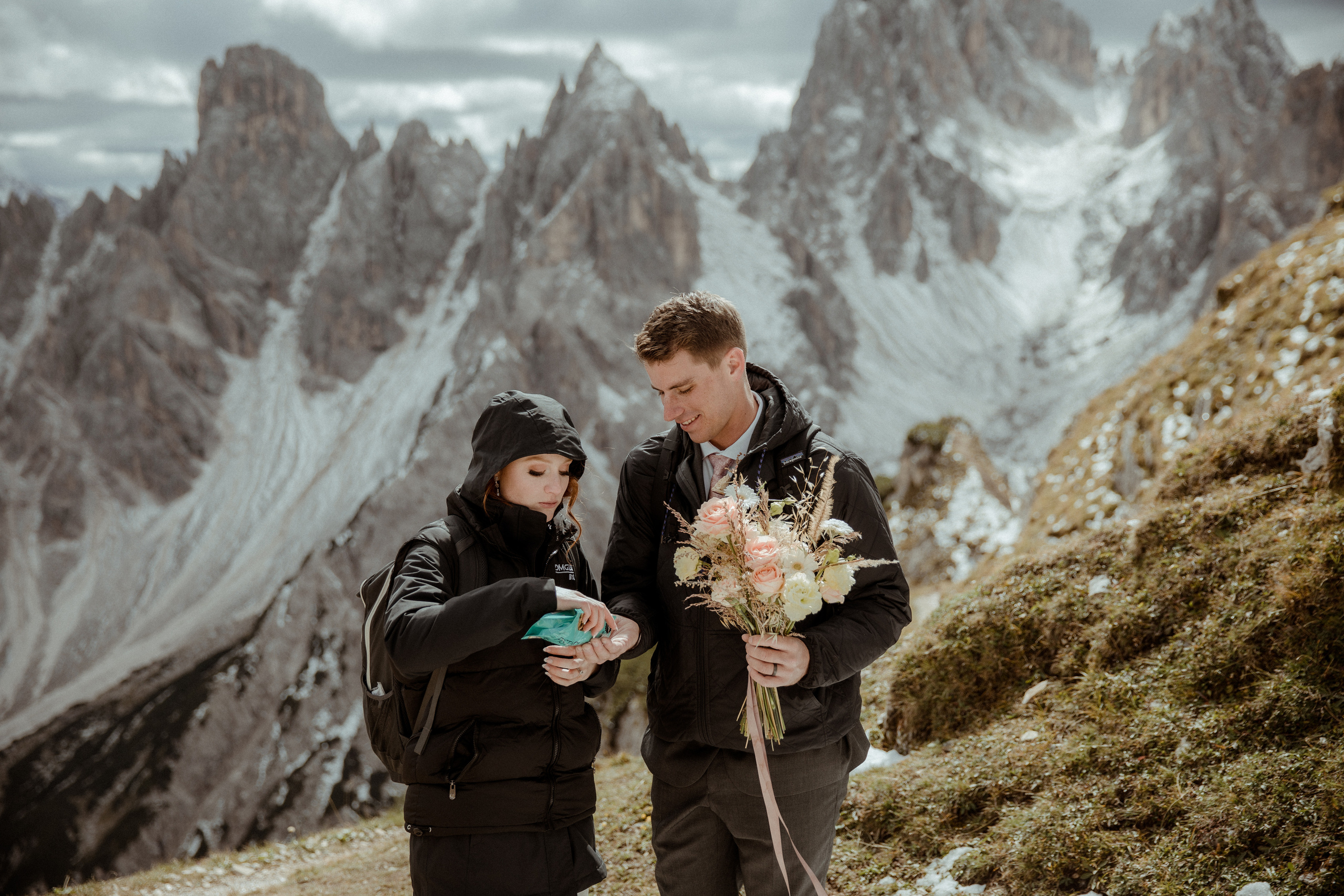Italian Elopement in the Dolomites. Iceland elopement photographer & videographer