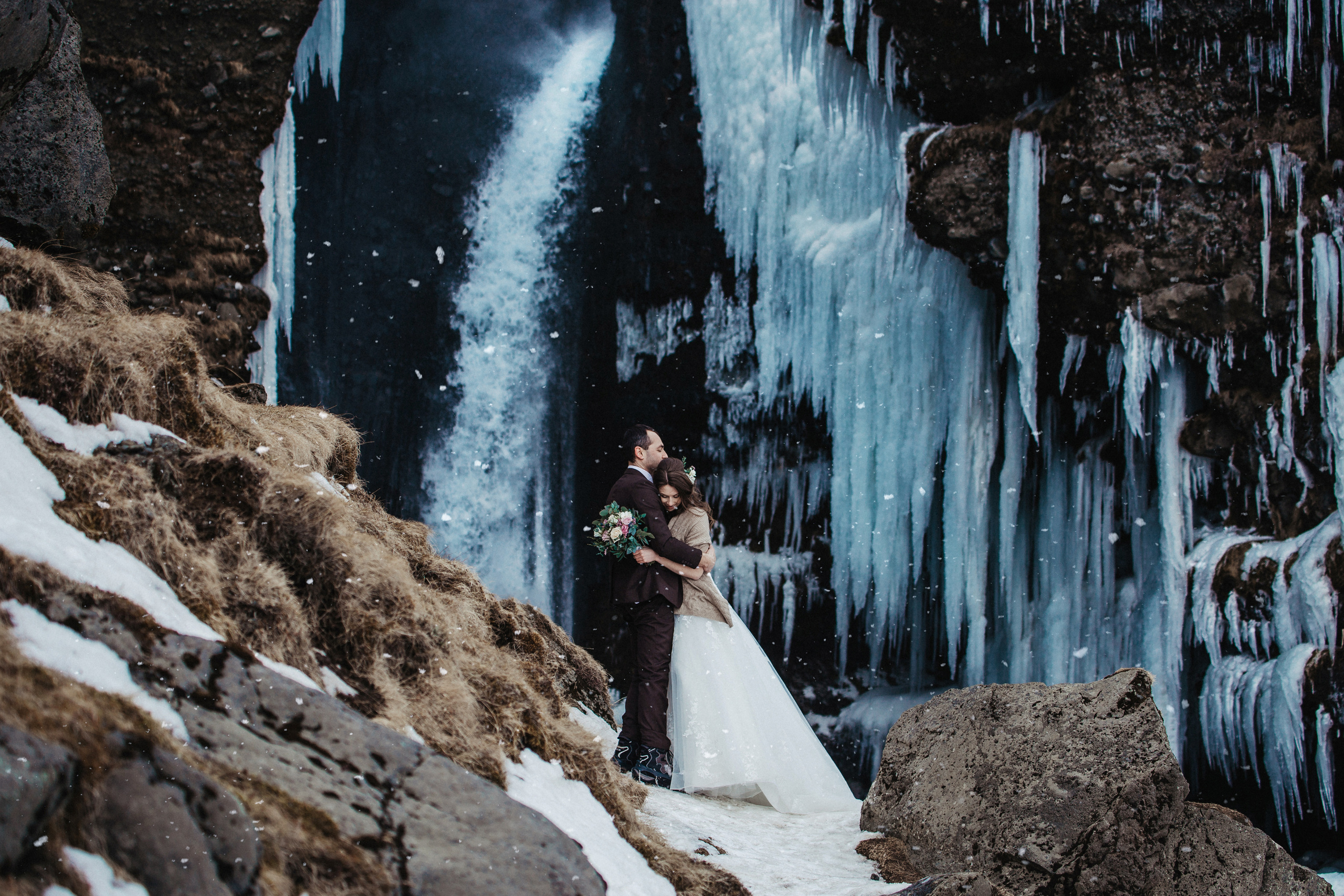 Winter Wedding in Iceland. Iceland elopement photographer & videographer