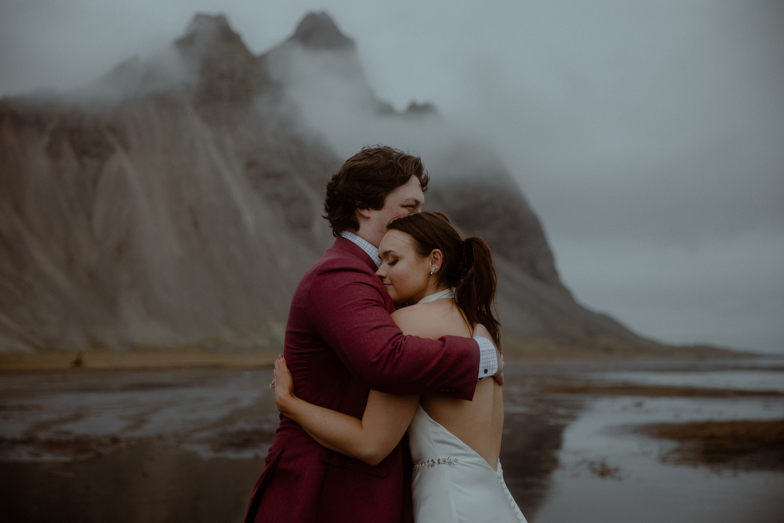 Secret hiking Elopement in Iceland. Iceland elopement photographer & videographer