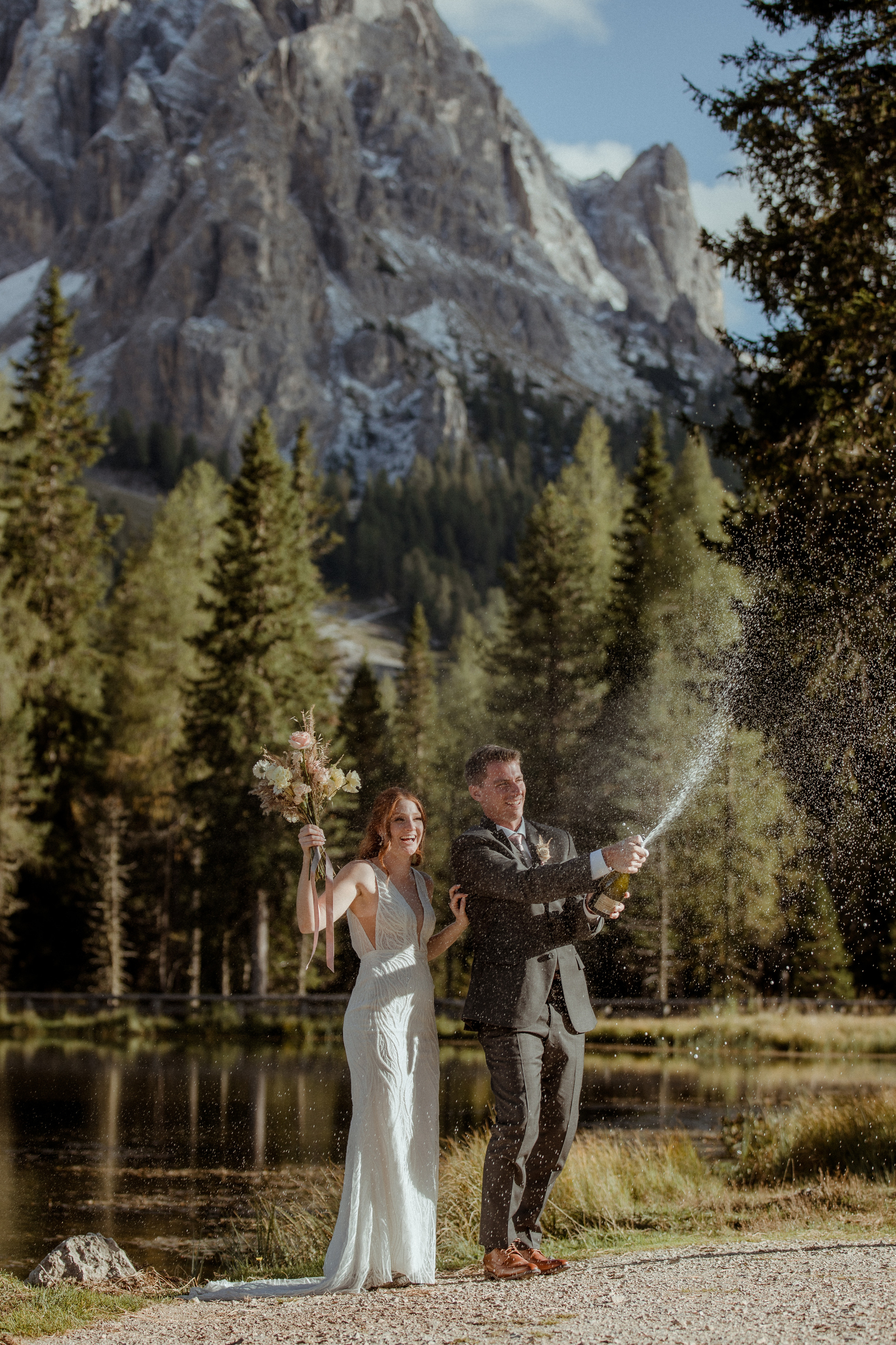 Italian Elopement in the Dolomites. Iceland elopement photographer & videographer