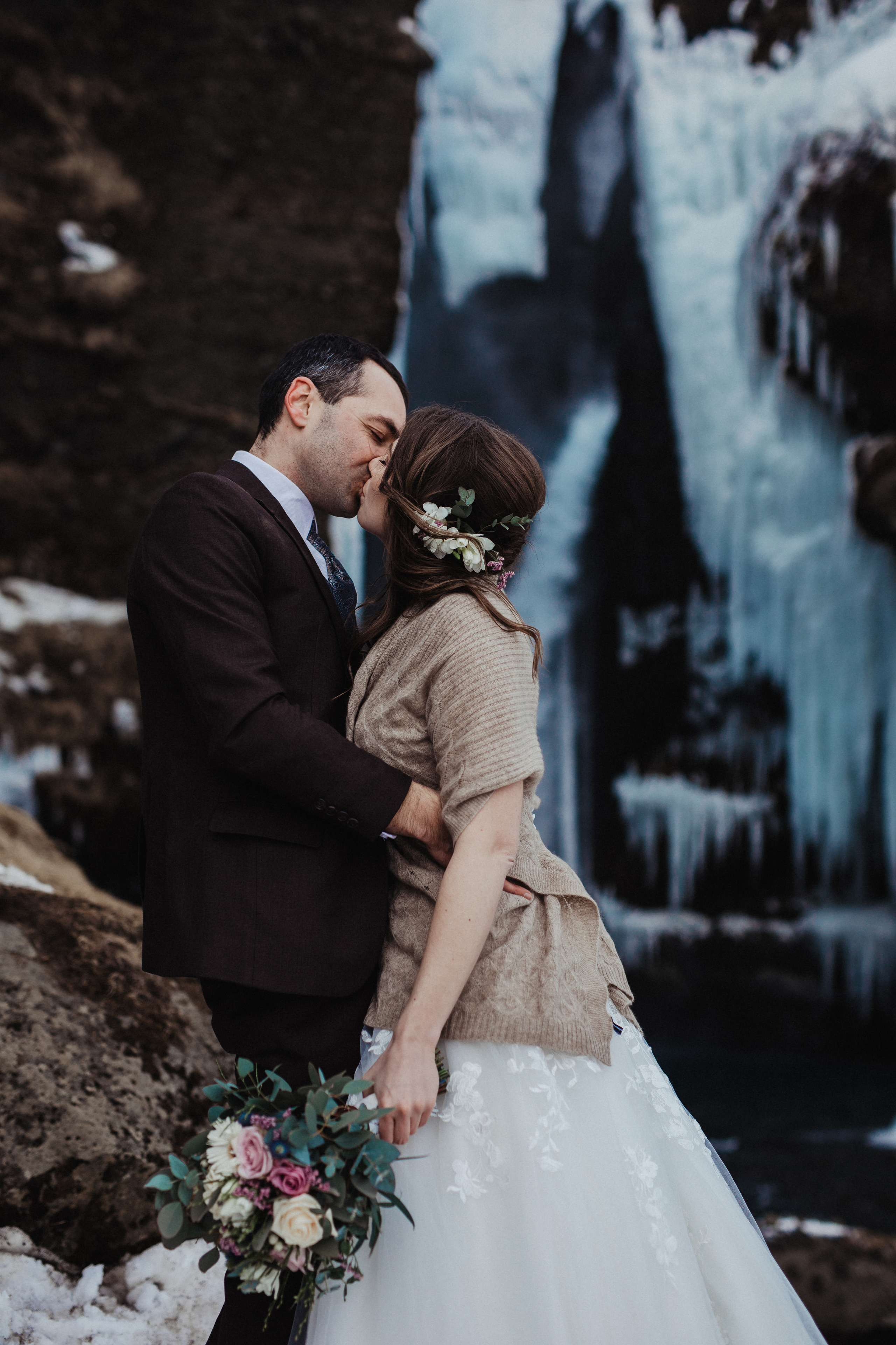 Winter Wedding in Iceland. Iceland elopement photographer & videographer