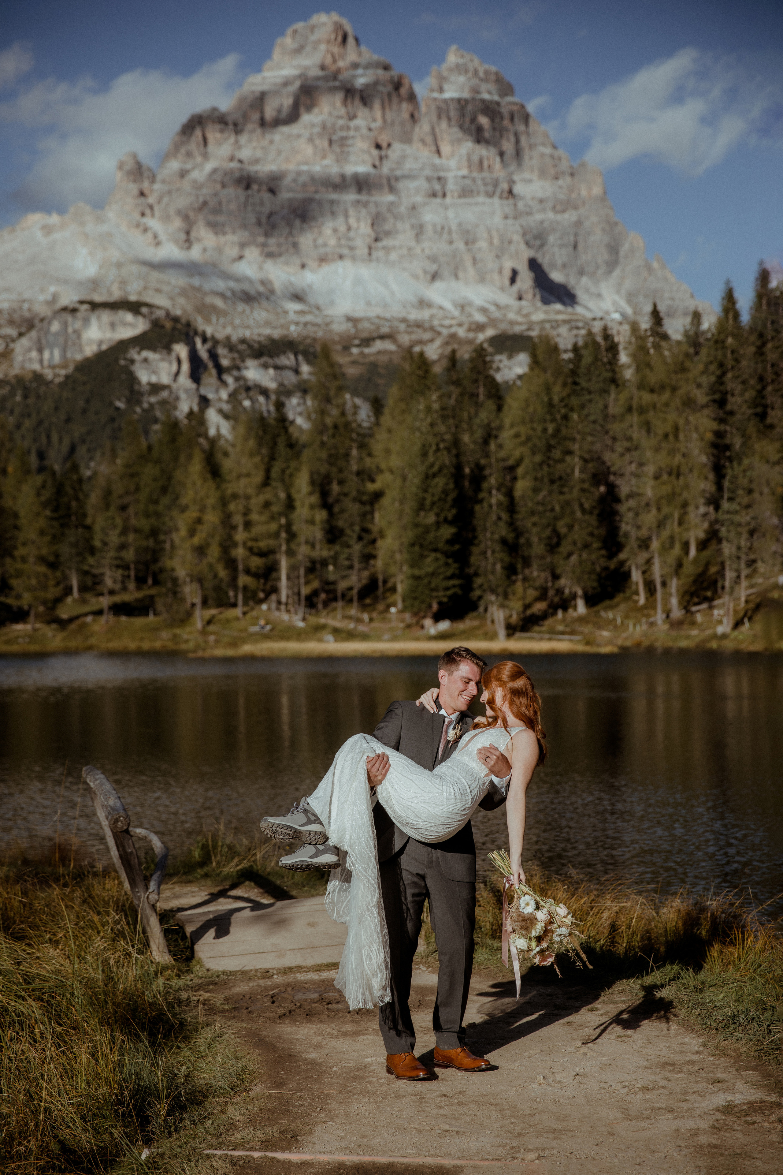 Italian Elopement in the Dolomites. Iceland elopement photographer & videographer